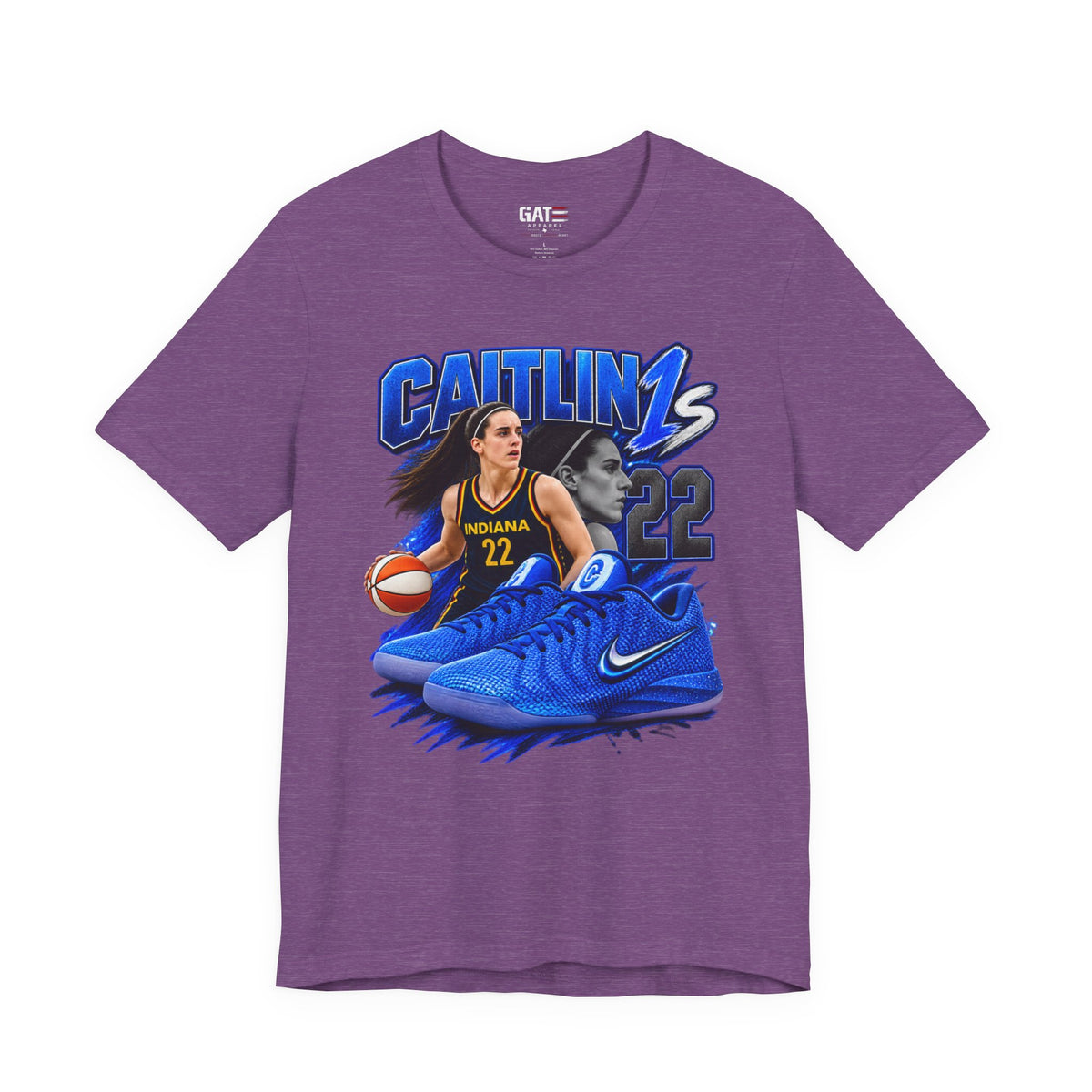 Caitlin Clark Caitlin 1s Blue Racer Sneaker Shirt