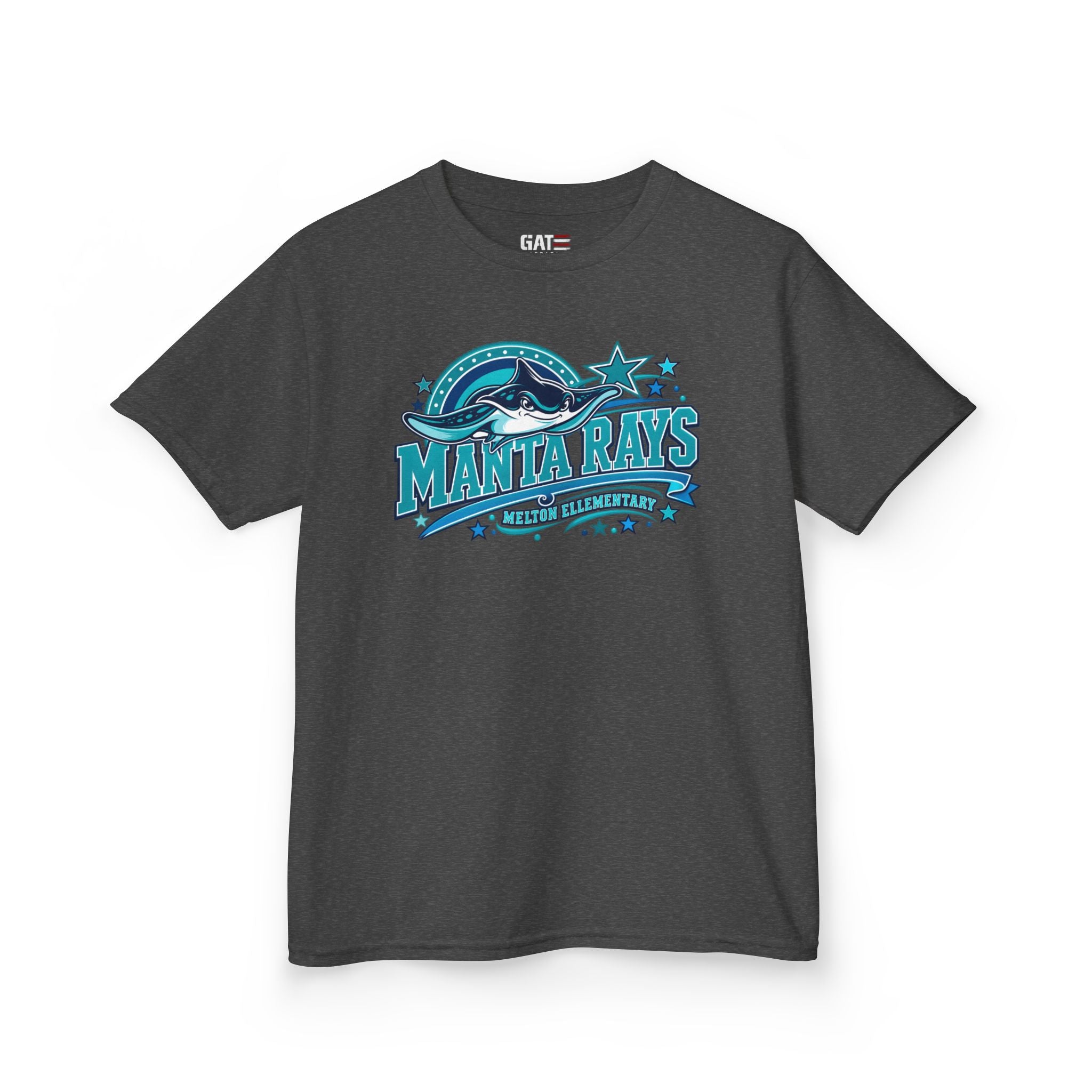 Melton Kids Tee — 'Manta Rays' Ocean Graphic Youth Tee