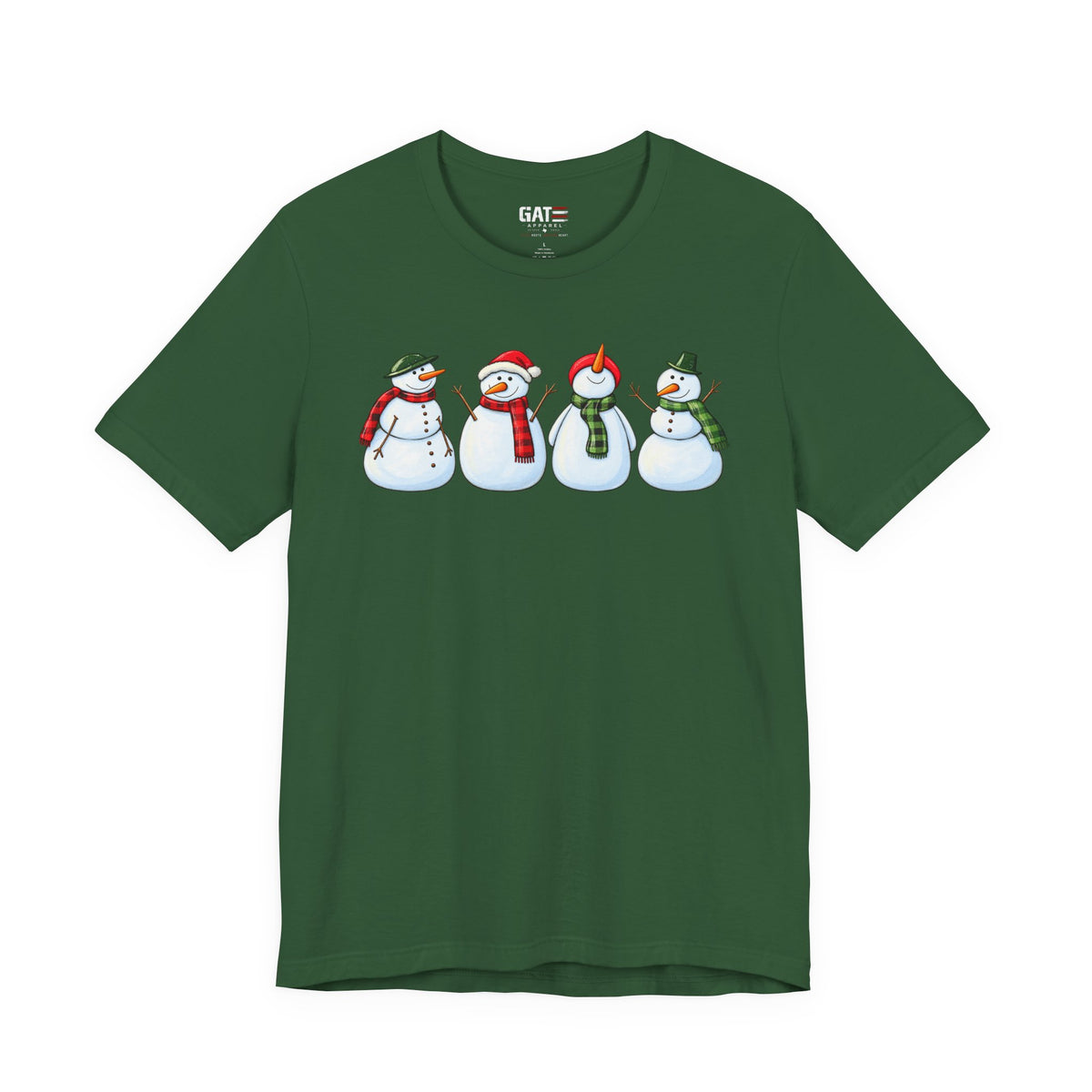 Snowman Winter Graphic T-Shirt - product mockup view 14