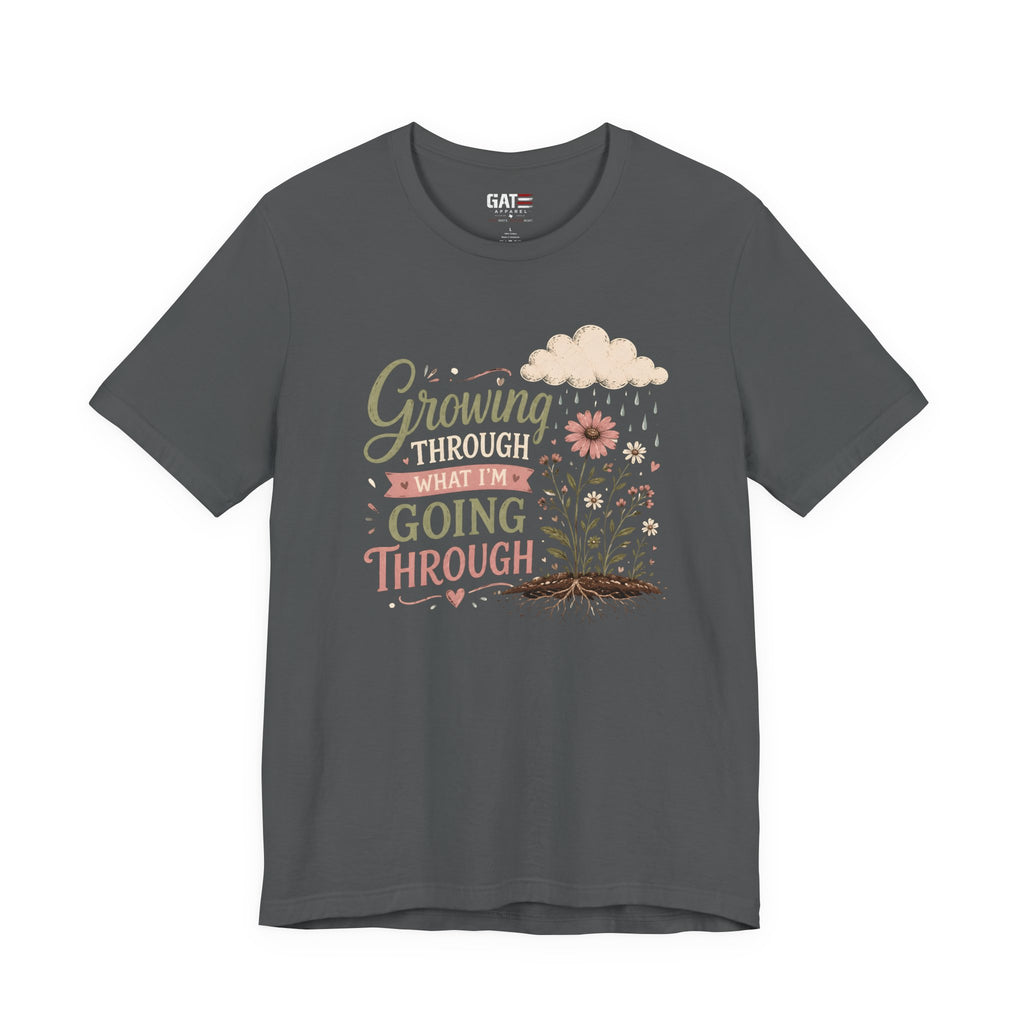 Motivational Christian Shirt for Women, Inspirational Growth Graphic Tee, Faith Encouragement Shirt, Floral Positive Mindset Gift
