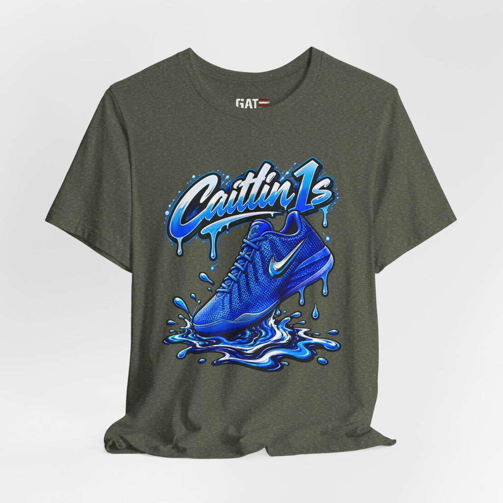 Caitlin Clark Caitlin 1s Racer Blue Drip Sneaker Shirt