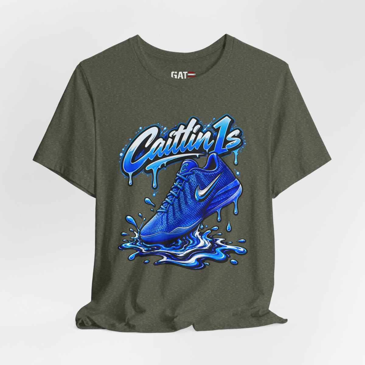 Caitlin Clark Caitlin 1s Racer Blue Drip Sneaker Shirt