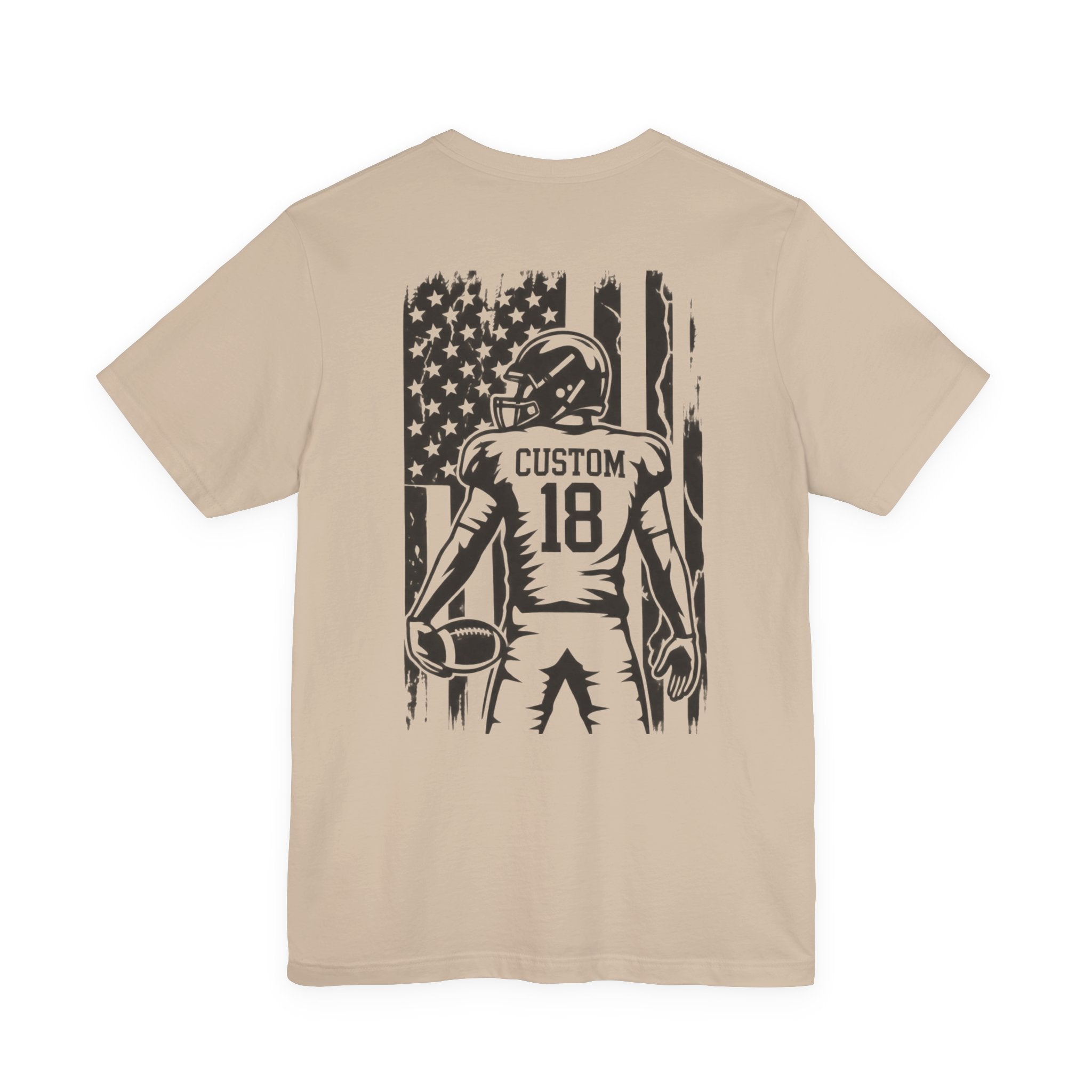 Football Mom Personalized Shirt Custom Player Name Number Helmet Game Day Tee