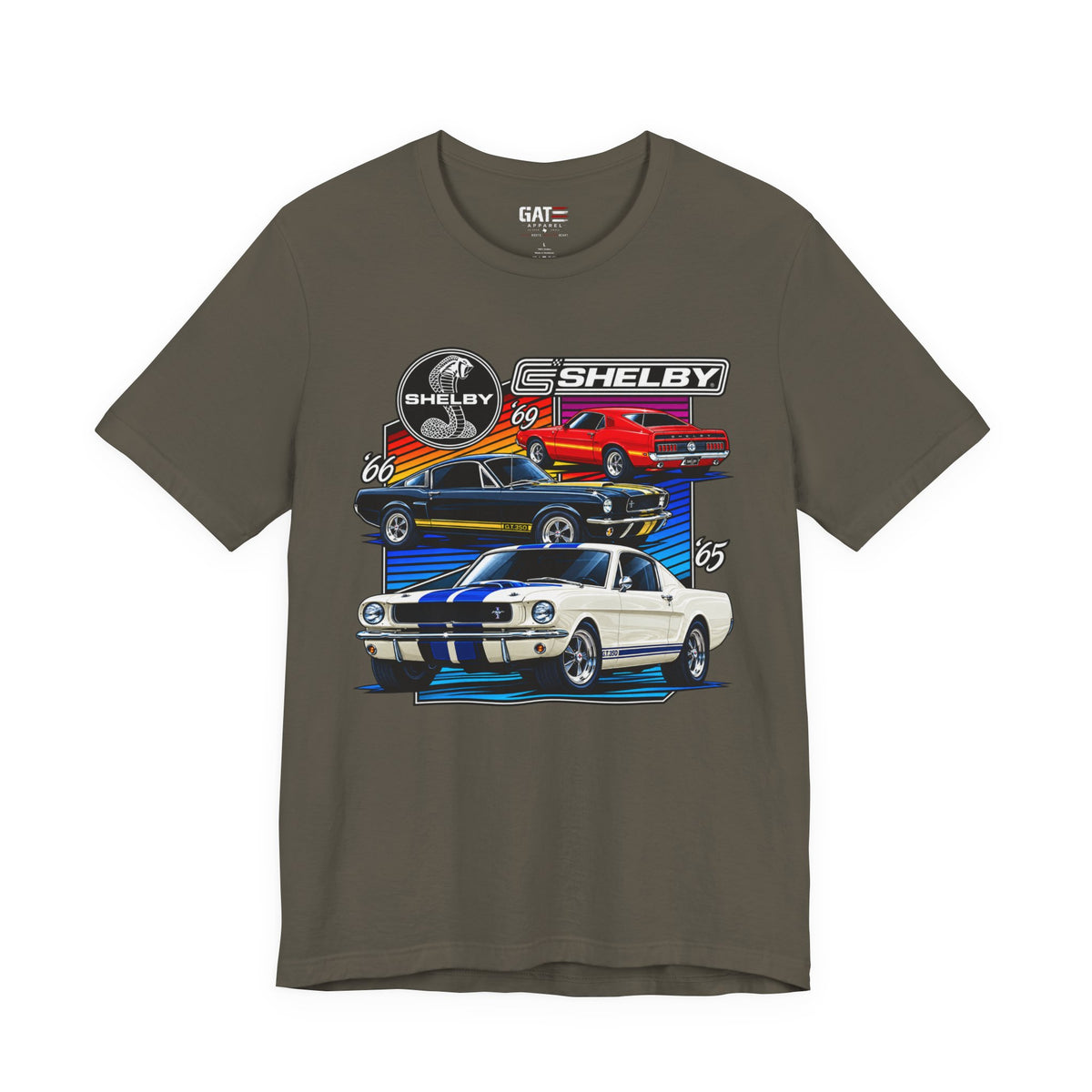 Classic Cars Tee — Vintage Muscle Car Graphic Shirt