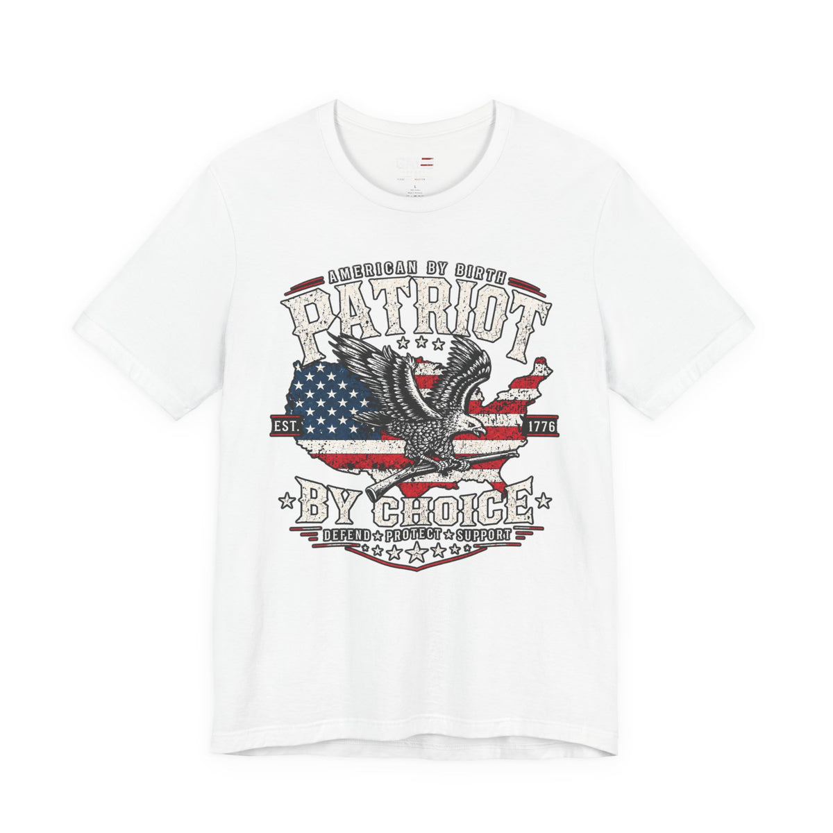 Patriot by Choice Shirt | American Flag Eagle Tee