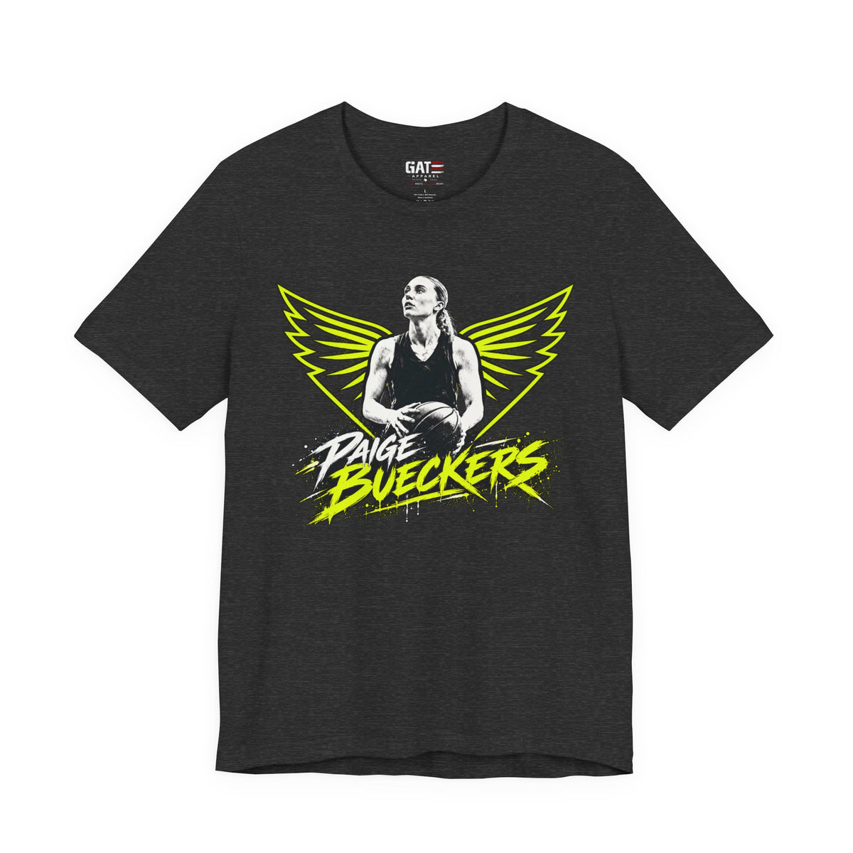 Basketball player wings graphic shirt mockup