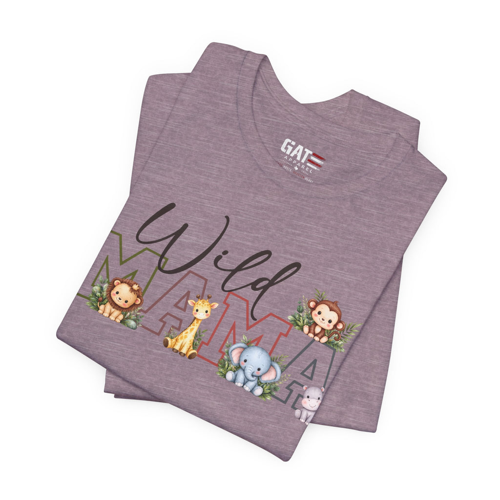 Wild Mama Tee — Cute Jungle Animal Mom Shirt