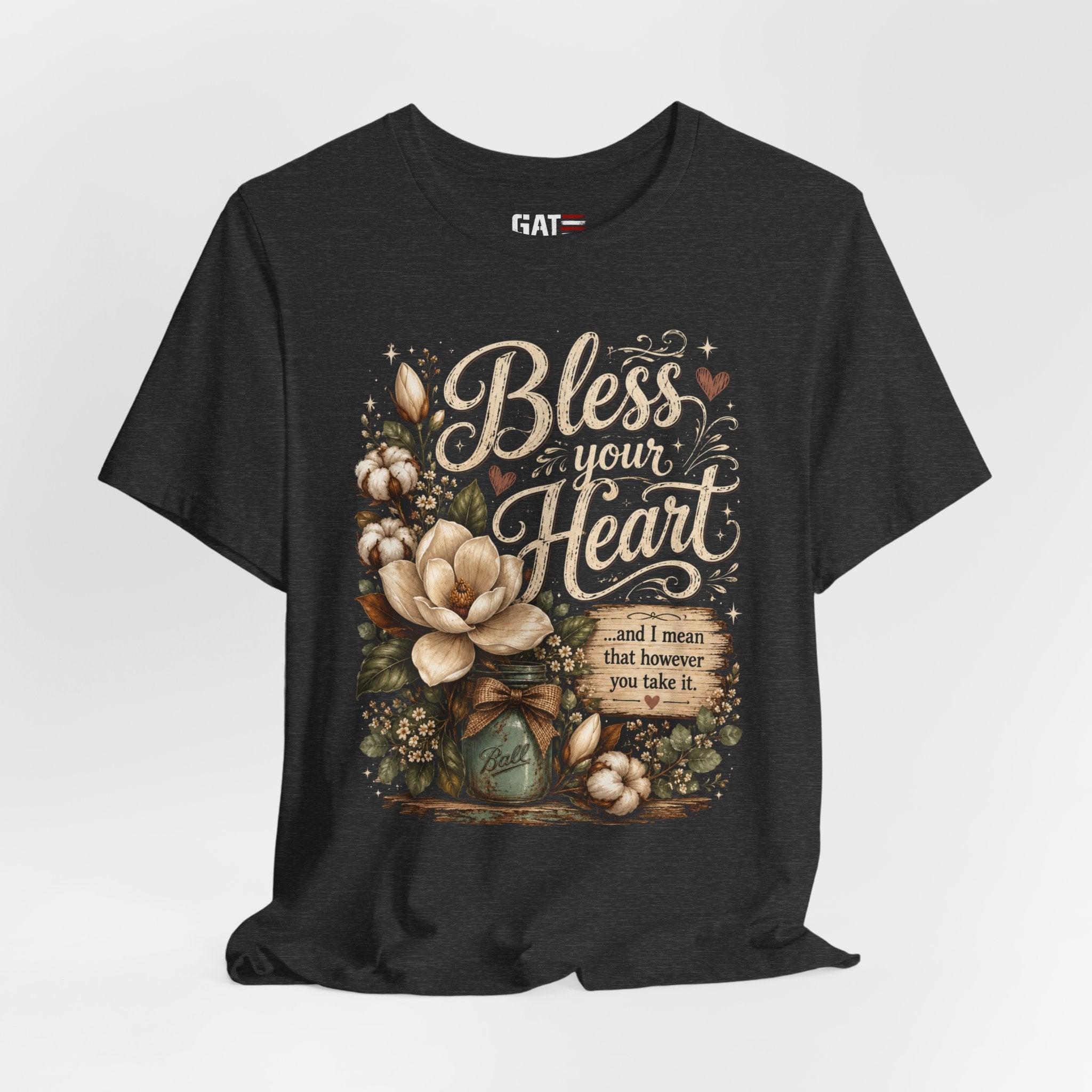 Funny Southern Shirt, Bless Your Heart Tee, Southern Humor Graphic Tee, Magnolia Floral Shirt, Country Girl Gift, Farmhouse Style Tee