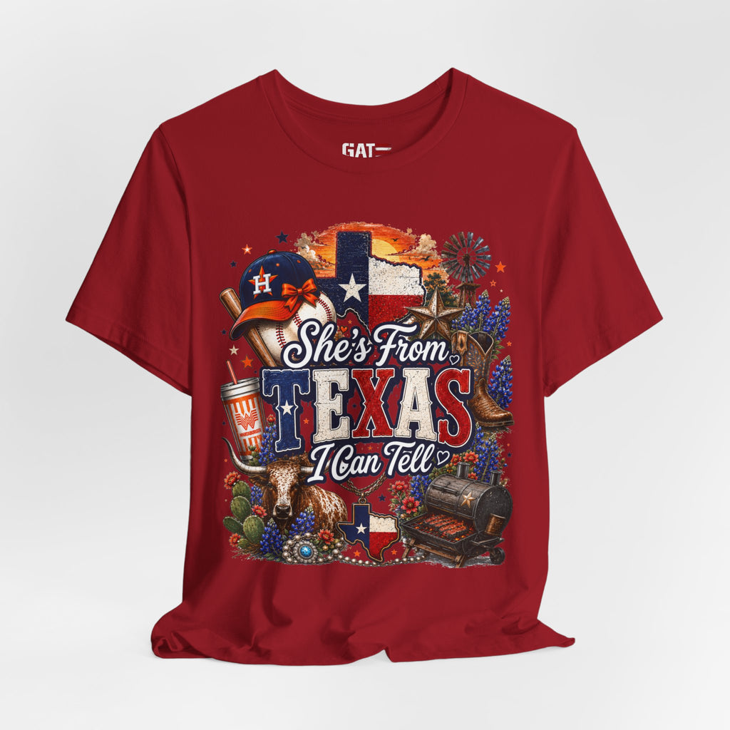 She's From Texas T-Shirt — Texas Pride Graphic Tee