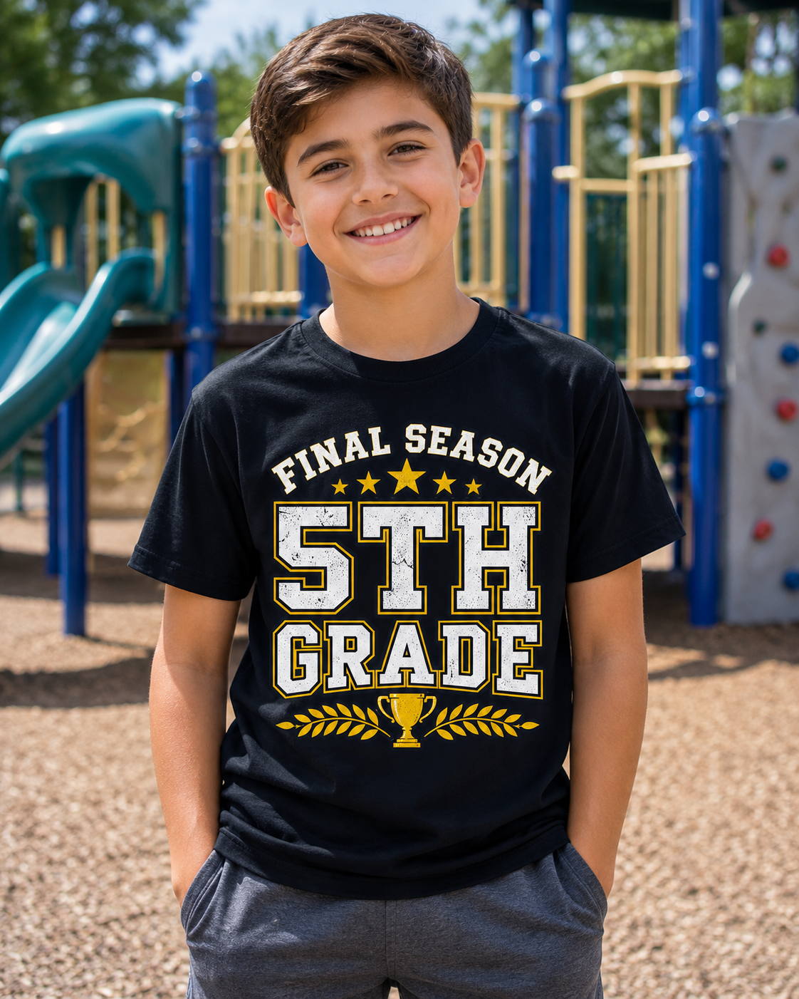 Final Season 5th Grade Kids Tee — End of Elementary School Graduation Shirt