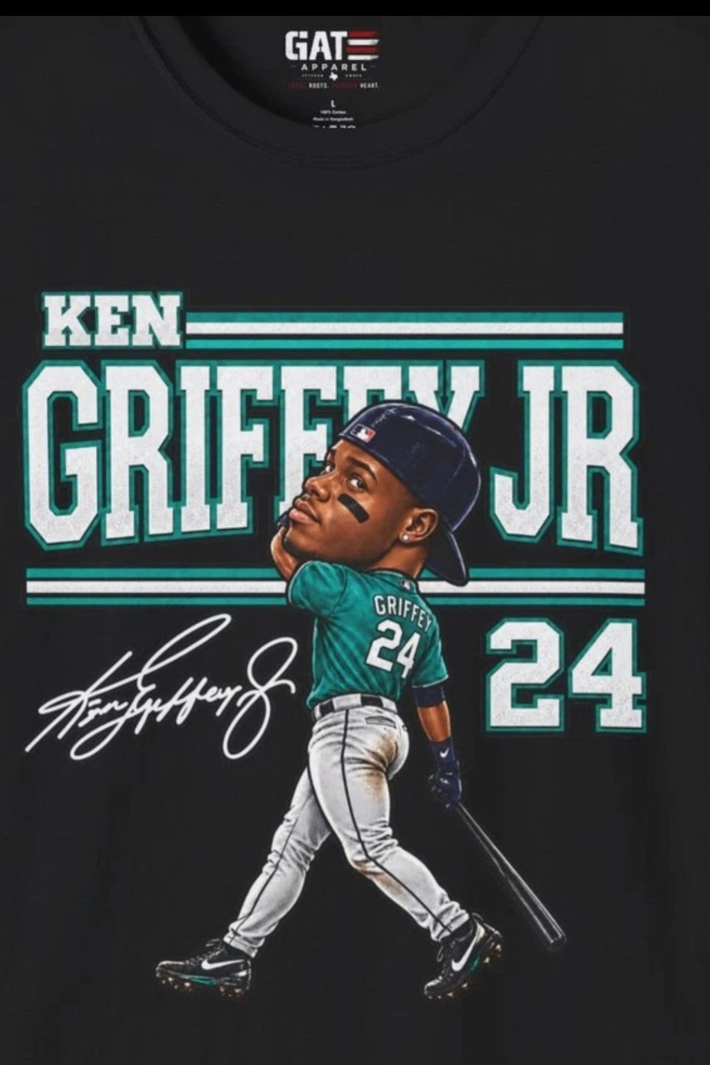 Custom Baseball Player Big Head Shirt | Personalized Baseball Graphic Tee