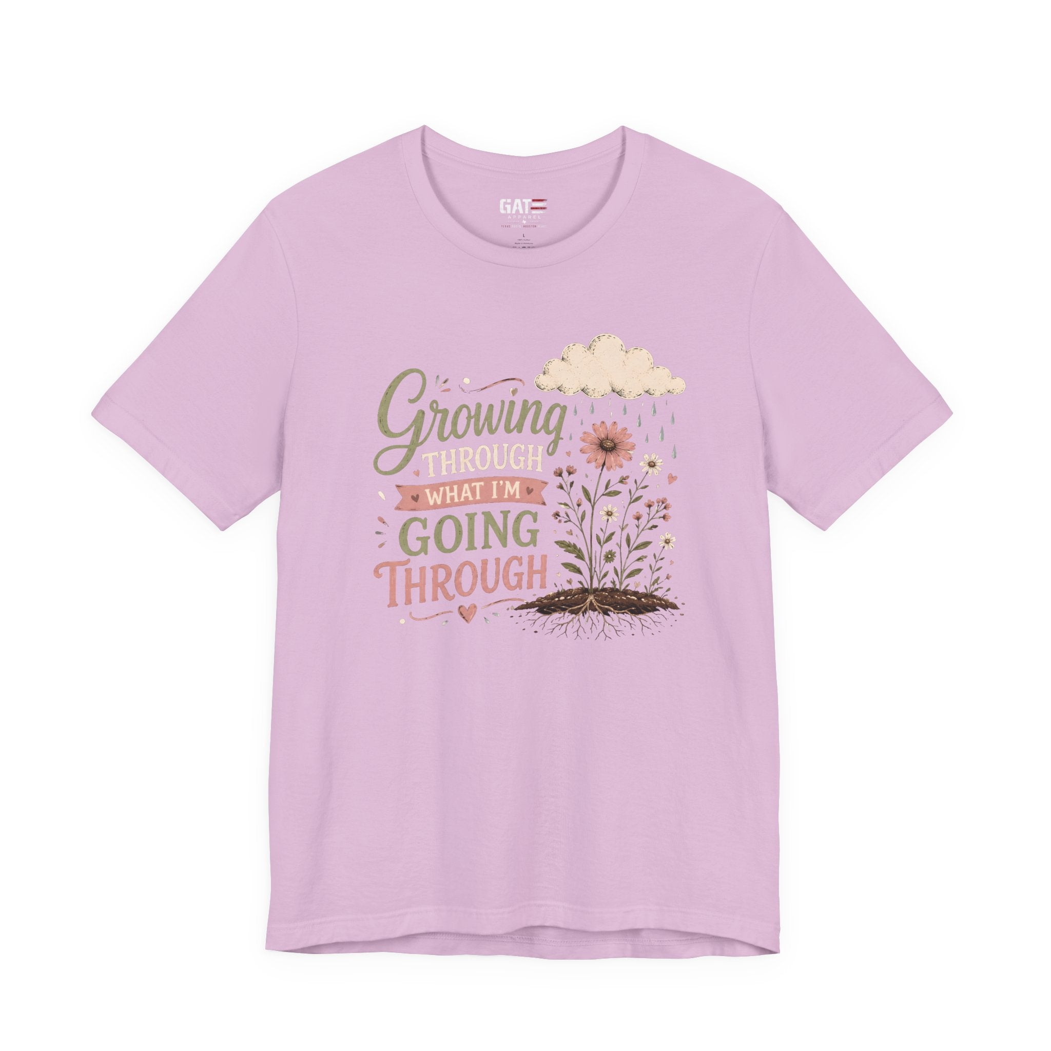 Motivational Christian Shirt for Women, Inspirational Growth Graphic Tee, Faith Encouragement Shirt, Floral Positive Mindset Gift