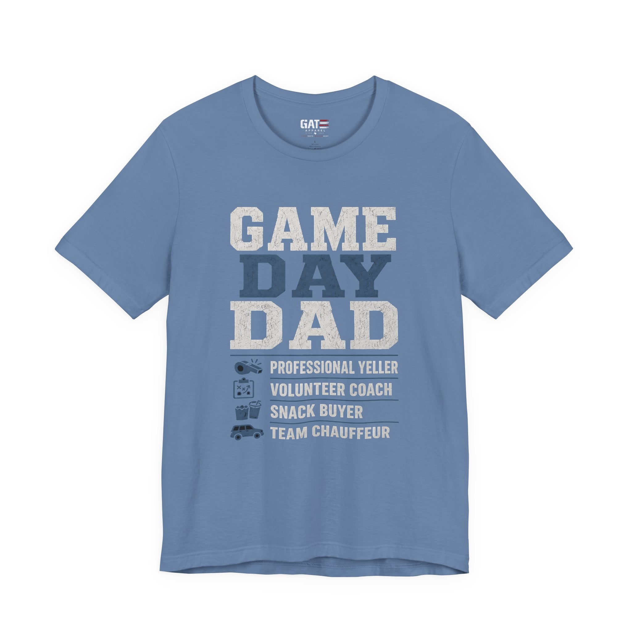 Game Day Dad Shirt, Father's Day Gift for Dad, Football Dad Tee, Baseball Dad Shirt, Team Chauffeur Coach Dad Tee