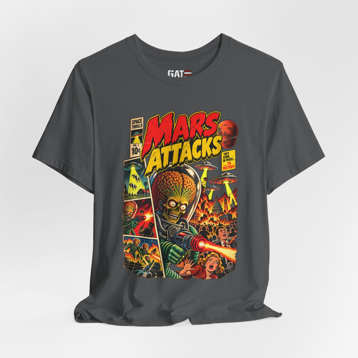 Mars Attacks Shirt | Retro Sci-Fi Comic Movie Tee