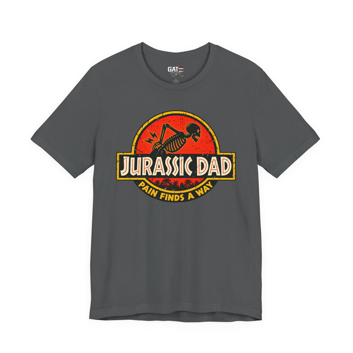 Jurassic Dad T-Shirt — Funny "Pain Finds a Way" Father's Day Dino Tee