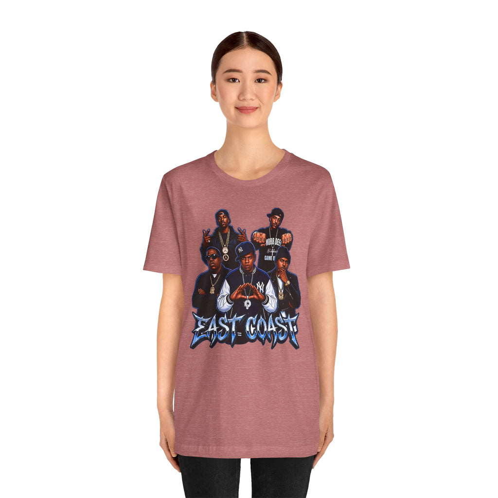 East Coast Hip Hop T-Shirt — 'East Coast' Vintage Rap Group Graphic Tee