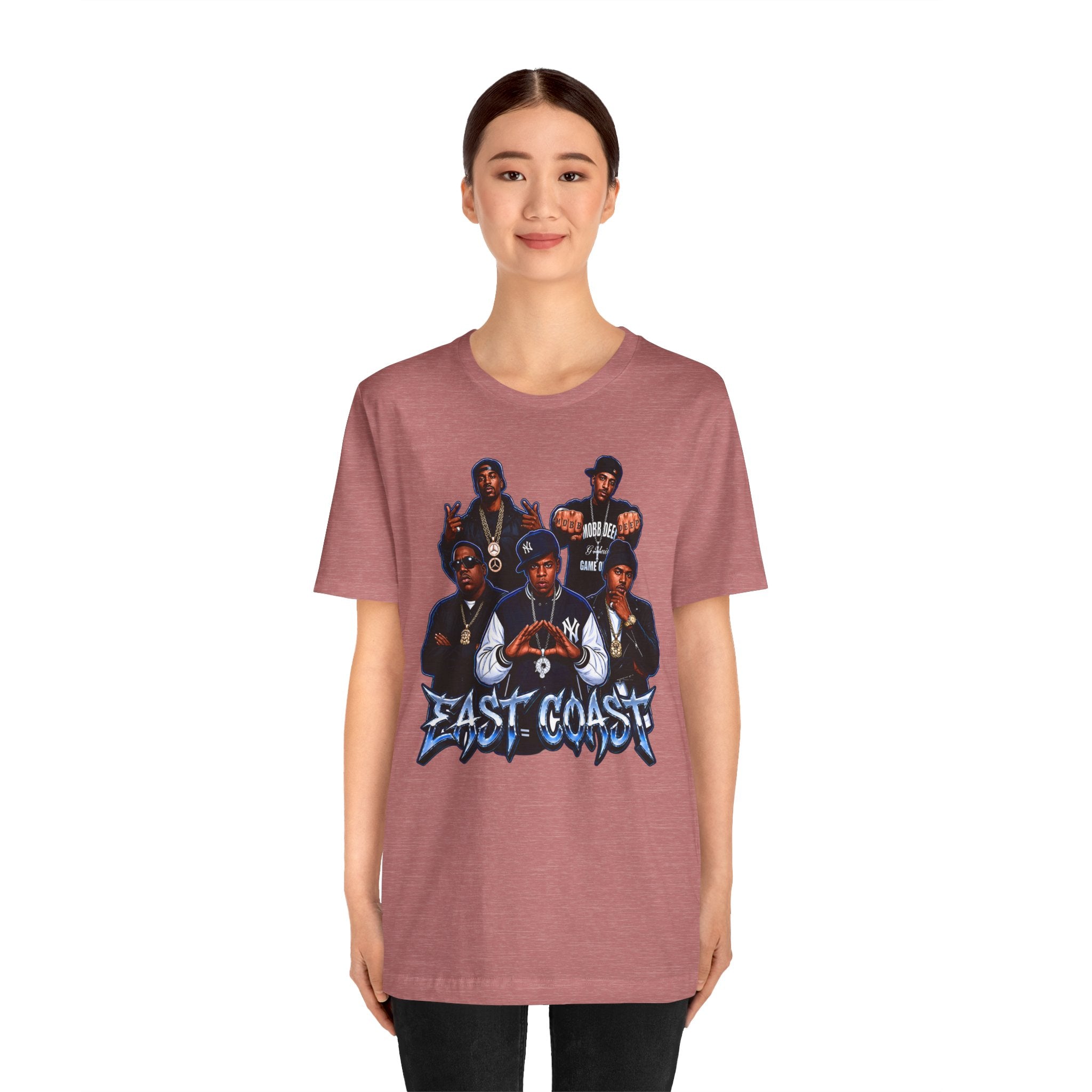 East Coast Hip Hop T-Shirt — 'East Coast' Vintage Rap Group Graphic Tee