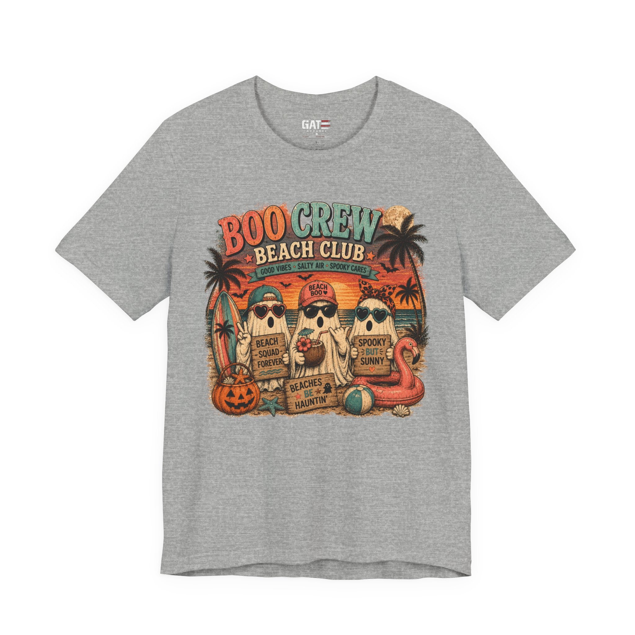 Summerween Shirt, Spooky Beach Shirt, Ghost Beach Tee, Halloween Beach Shirt, Coastal Halloween Tee, Tropical Ghost Shirt