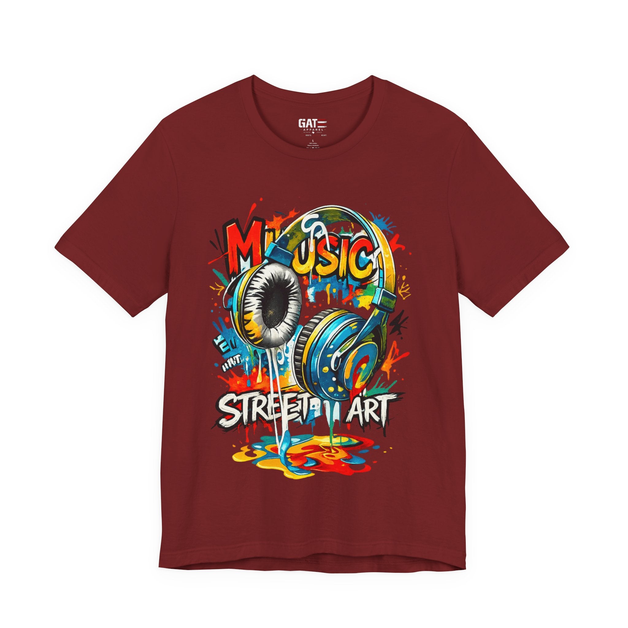 Urban Beats – Music Street Art Headphones Graphic Tee
