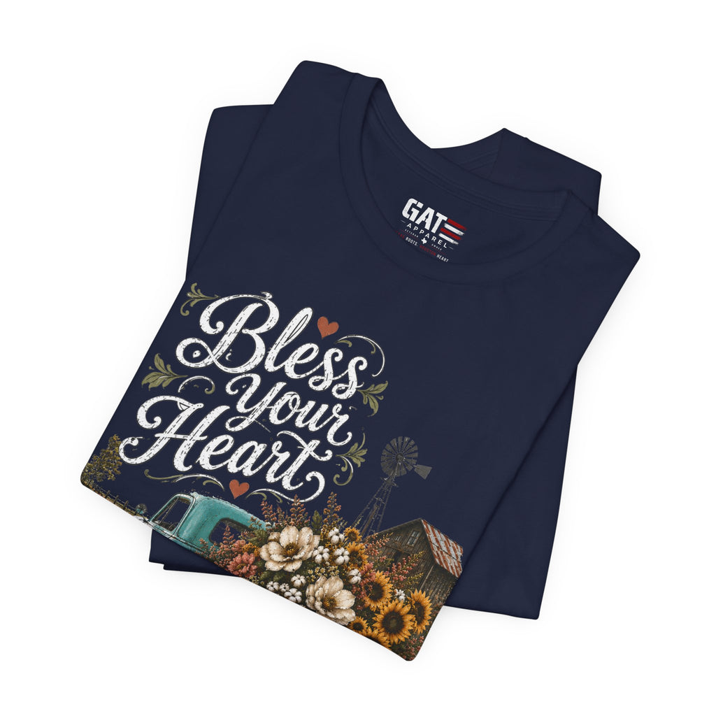 Funny Southern Shirt, Bless Your Heart Tee, Southern Humor Graphic Tee, Magnolia Floral Shirt, Country Girl Gift, Farmhouse Style Tee