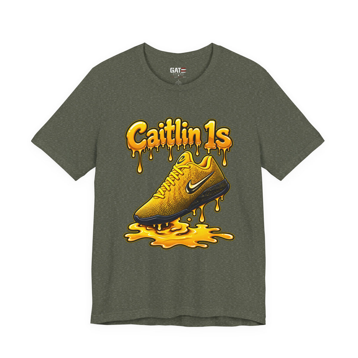 Caitlin Clark Caitlin 1s Iowa Yellow Paint Sneaker Shirt