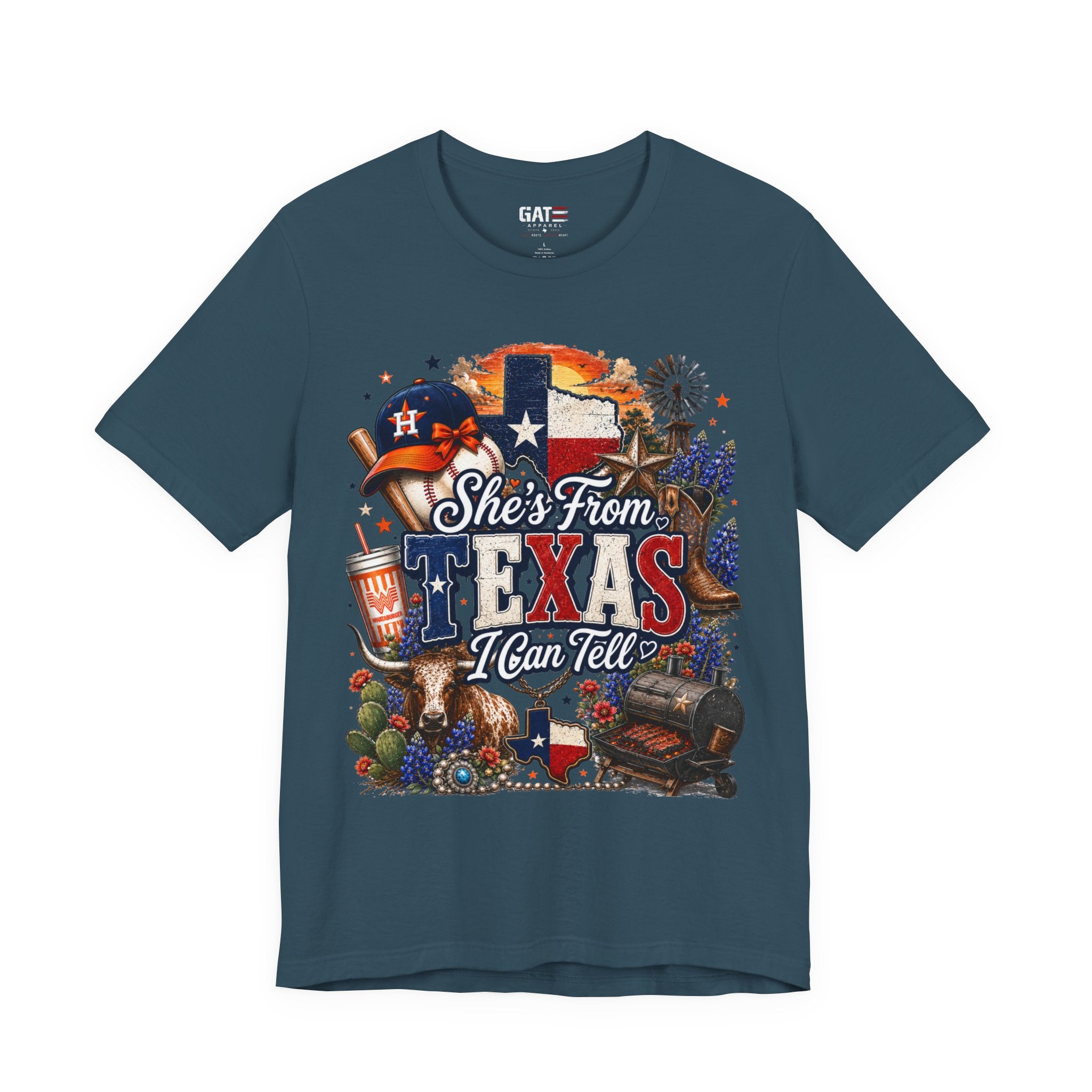 She's From Texas T-Shirt — Texas Pride Graphic Tee