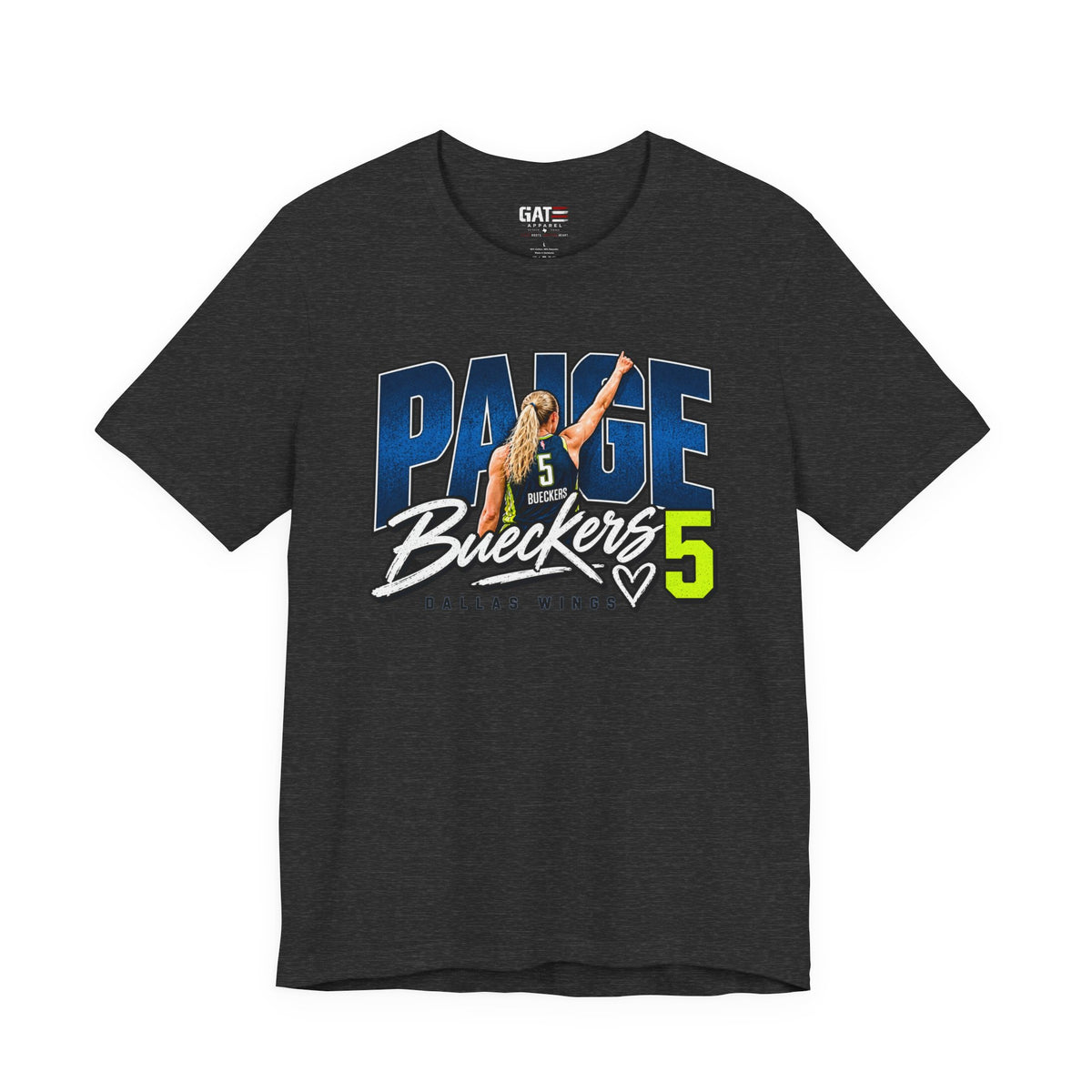 Paige Bueckers player graphic shirt mockup