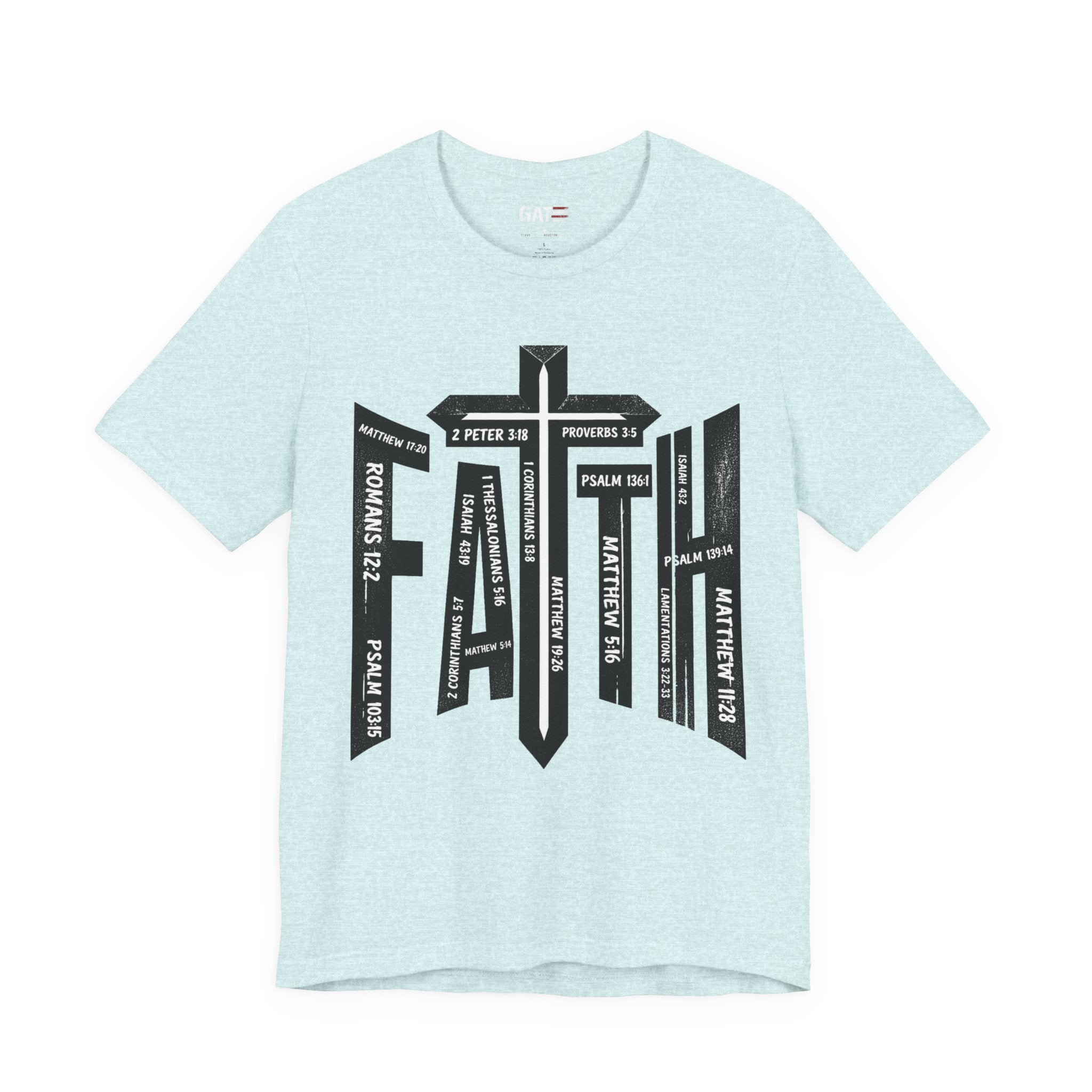 Faith Cross T-Shirt – Bible Verse Reference Graphic Tee