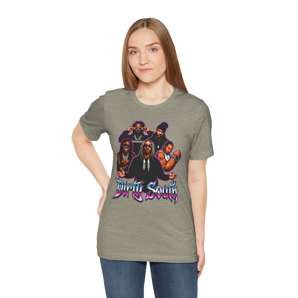 T-Shirt — 'Dripin South' Retro Hip-Hop Crew Graphic Tee