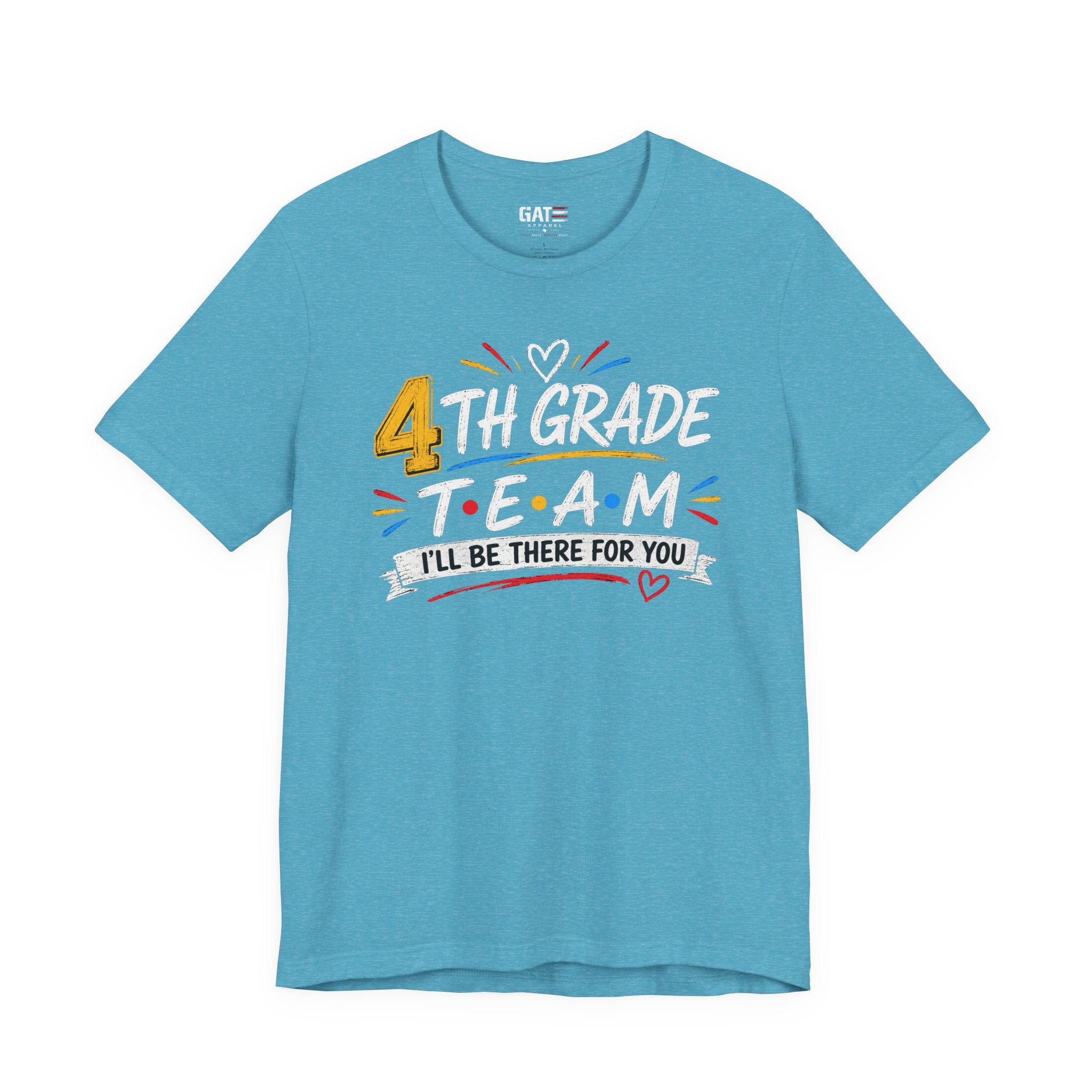 4th Grade Team Tee, Teacher Squad Shirt, Color Dot Inspired Teacher Shirt, Grade Level Team Gift, School Staff Apparel, Friends Theme
