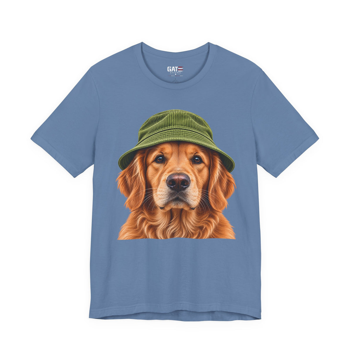 Golden retriever wearing a beanie graphic T-shirt - alternate product photo 15