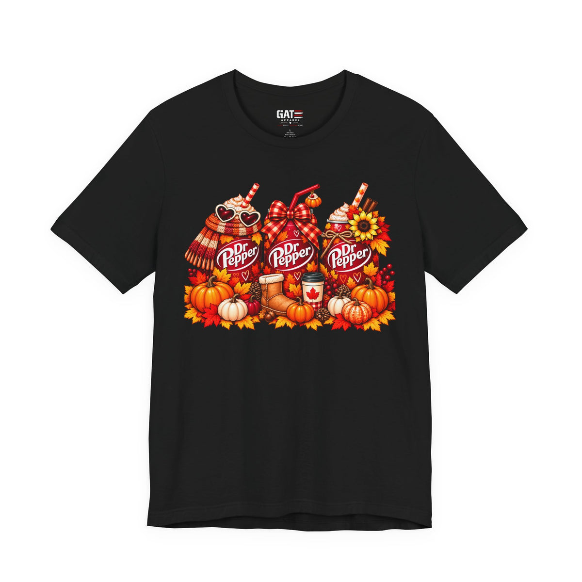 Dr Pepper pumpkin spice autumn soda graphic T-shirt