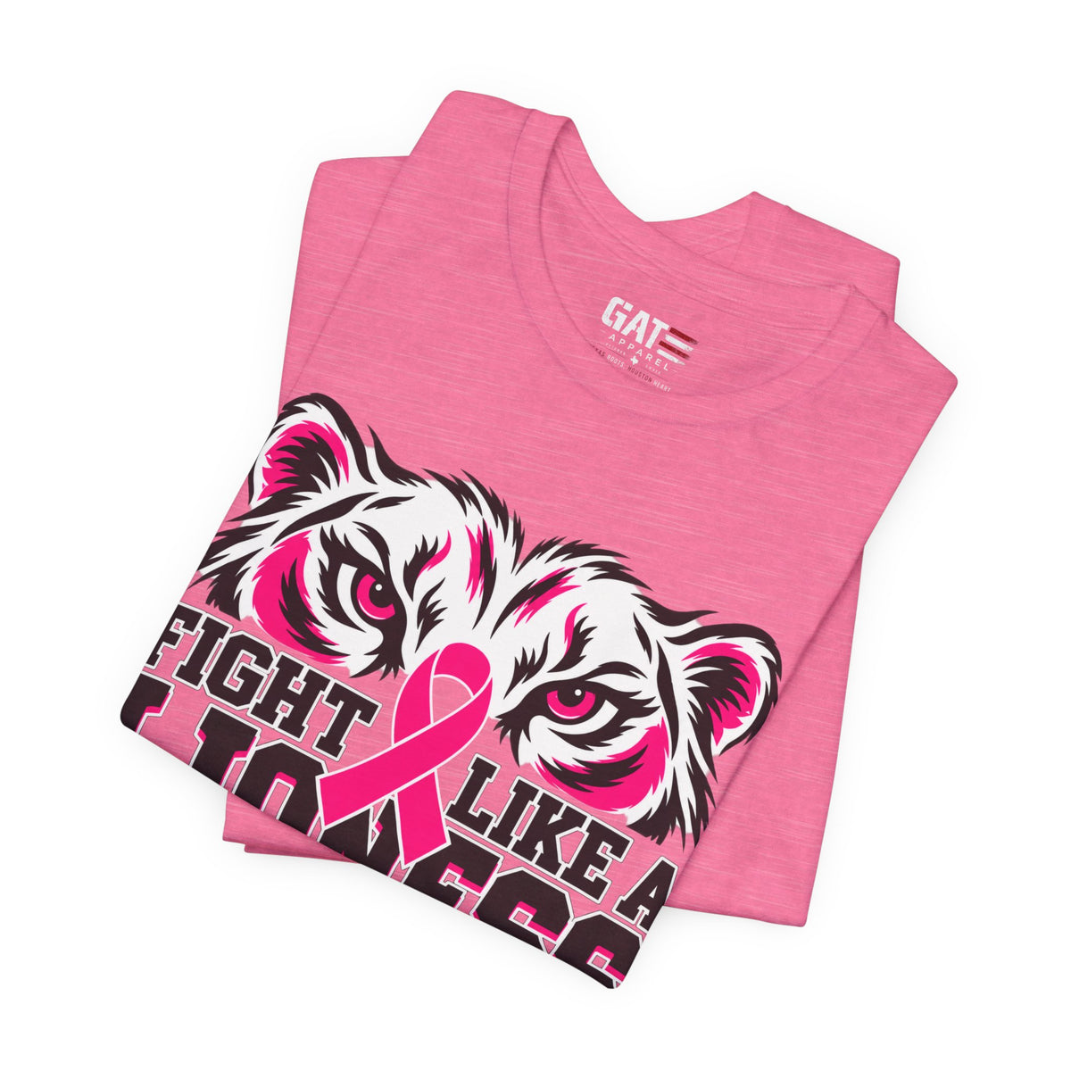 Fight Like a Lioness Breast Cancer Awareness T-Shirt