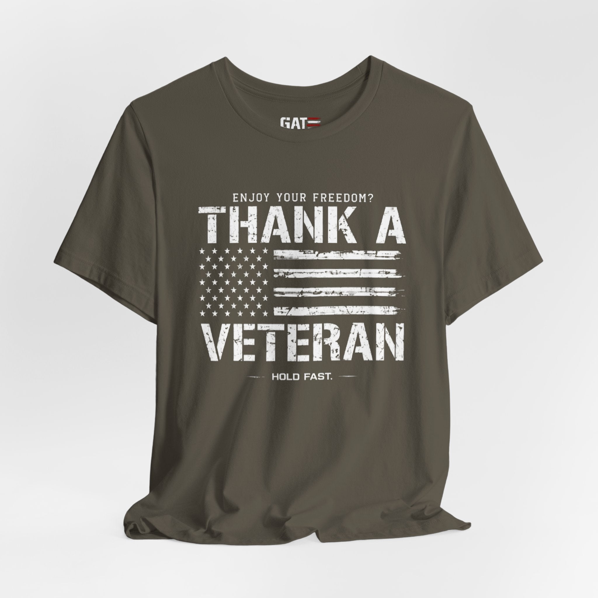 Veteran Shirt Enjoy Your Freedom Thank A Veteran Tee Patriotic American Flag Shirt Military Appreciation Gift for Men and Women