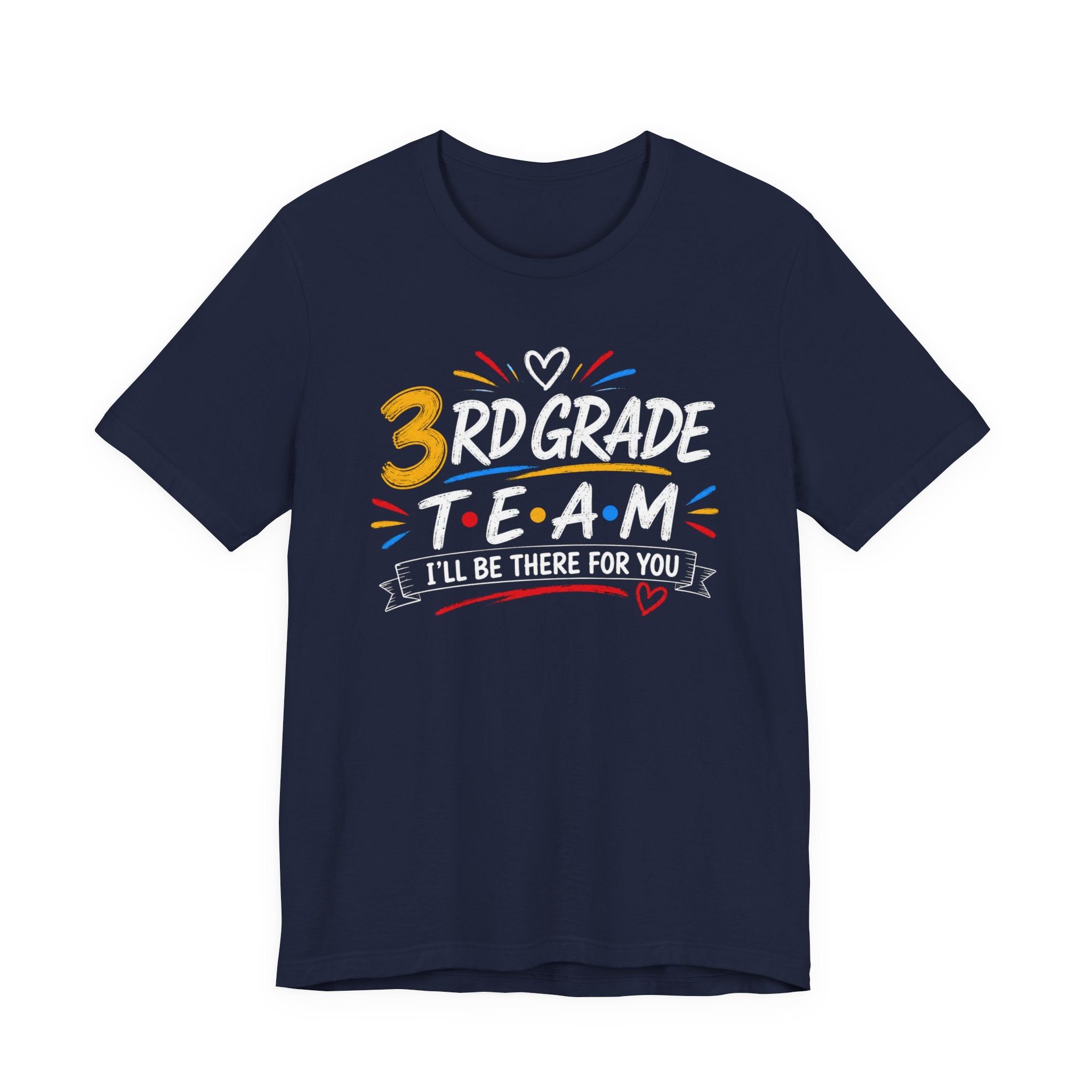 3rd Grade Team Tee, Teacher Squad Shirt, Color Dot Inspired Teacher Shirt, Grade Level Team Gift, School Staff Apparel, Friends Theme