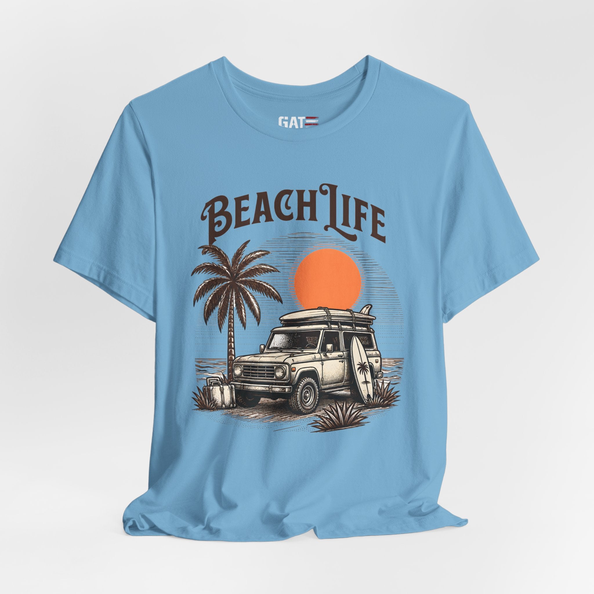 Beach Life Shirt, Retro VW Bus T Shirt, Vintage Camper Van Tee, Coastal Vacation Shirt, Summer Beach Graphic Tee, Surf Style Shirt, Van Life