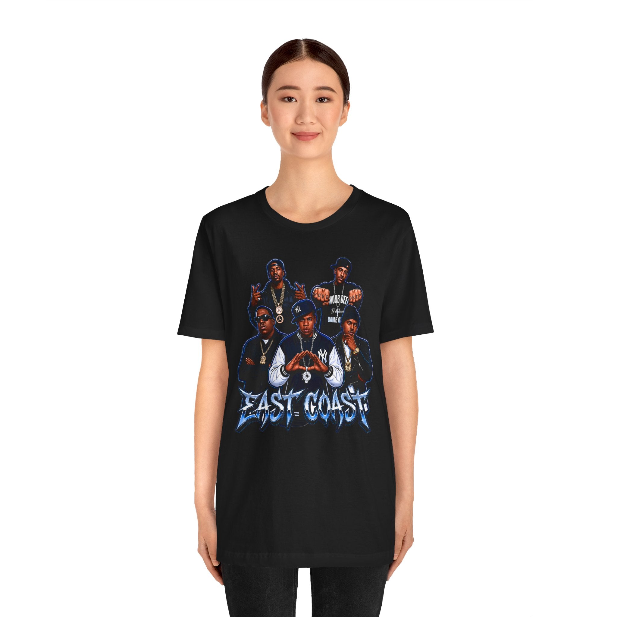 East Coast Hip Hop T-Shirt — 'East Coast' Vintage Rap Group Graphic Tee