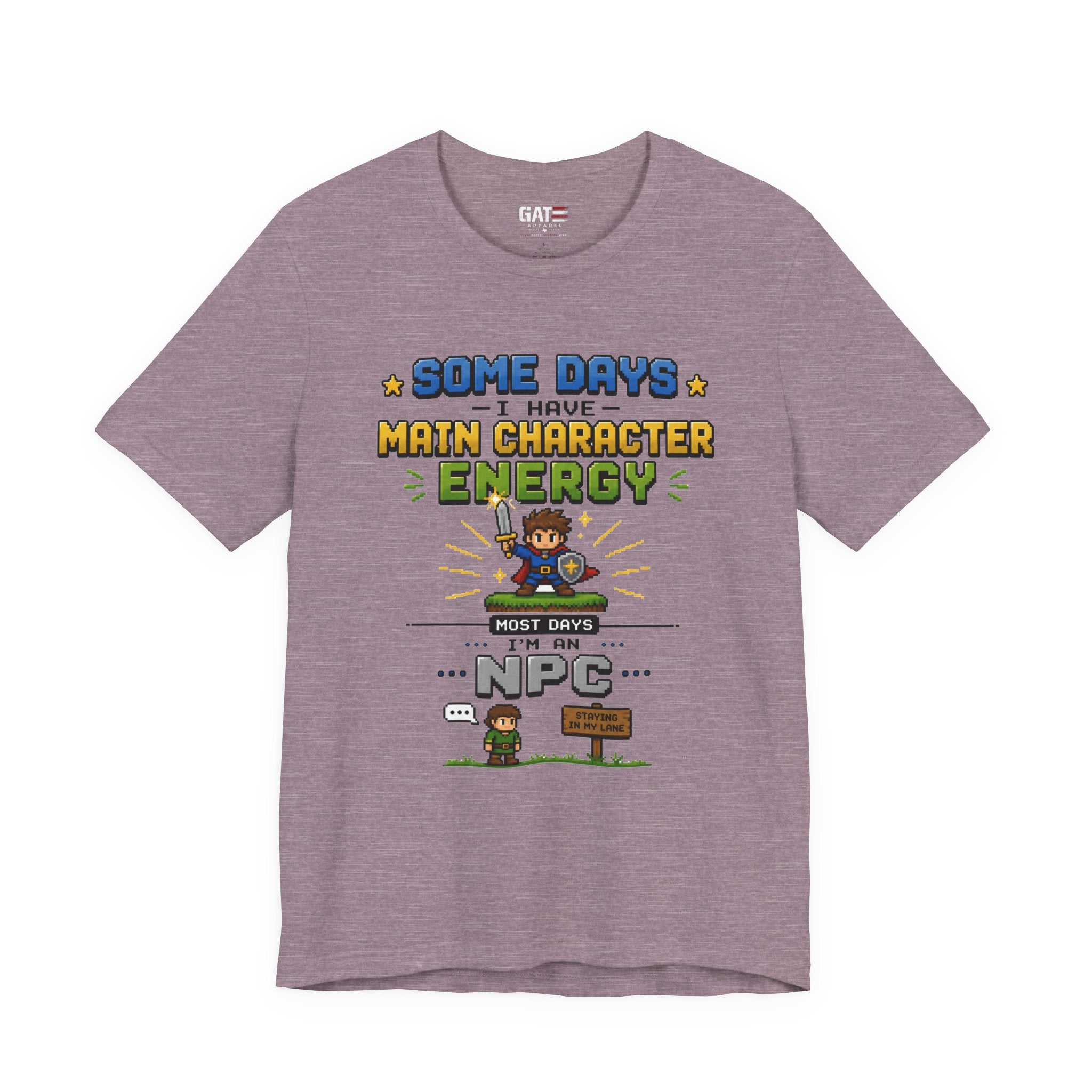 Main Character Energy Shirt | Retro Gaming Tee