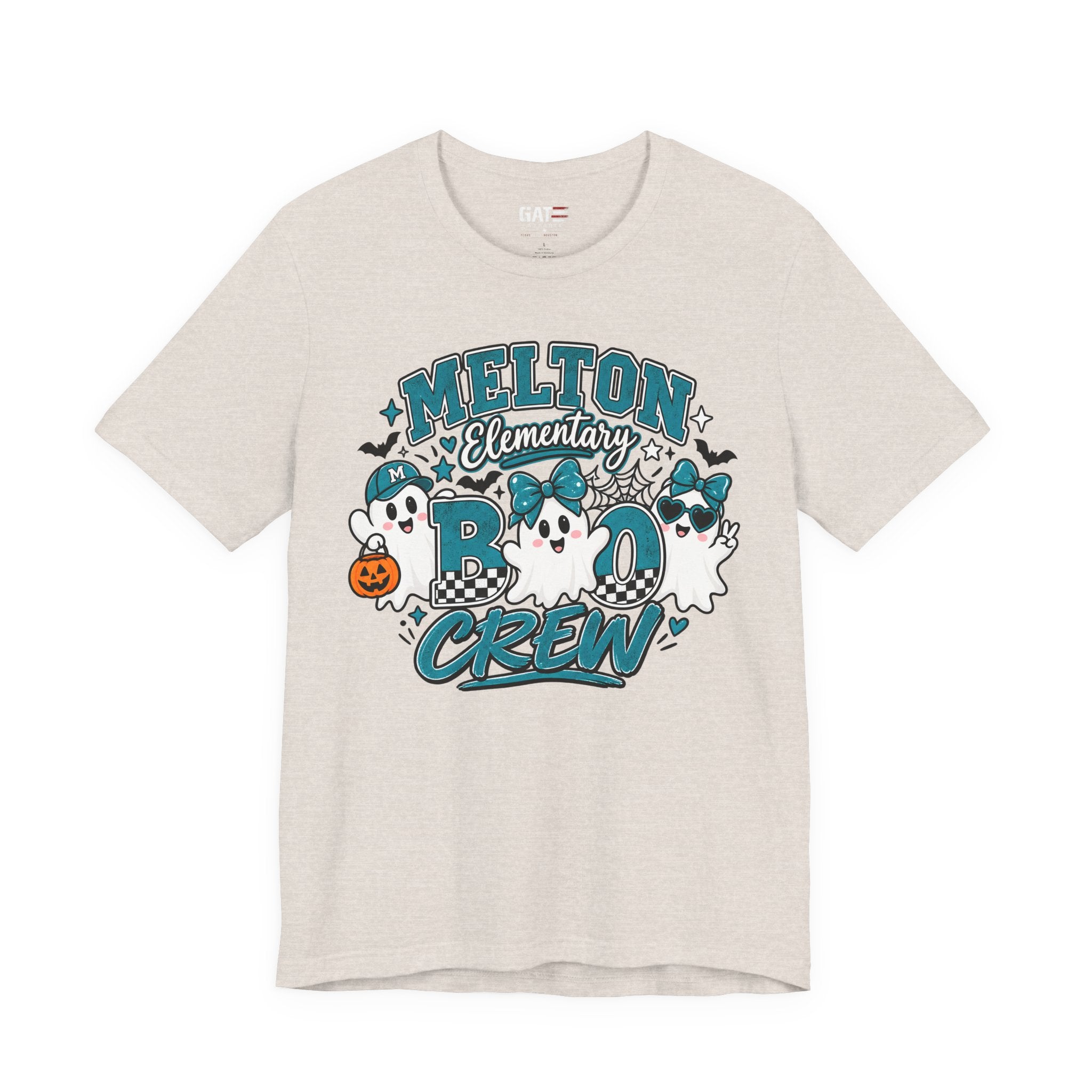 Melton Elementary Boo Crew T-Shirt — Cute Halloween Ghost School Tee