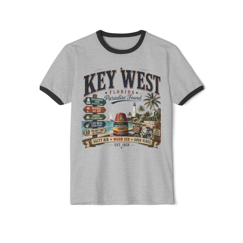 Key West Paradise Vintage Ringer Tee