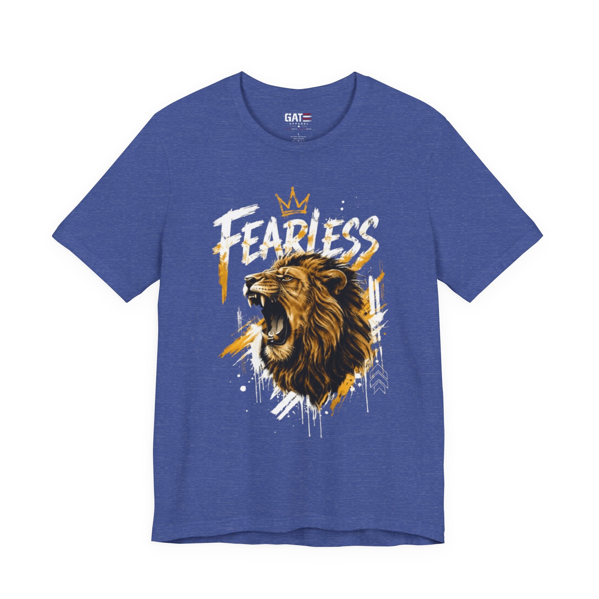 Fearless Lion Tee — Inspirational Graphic T-Shirt