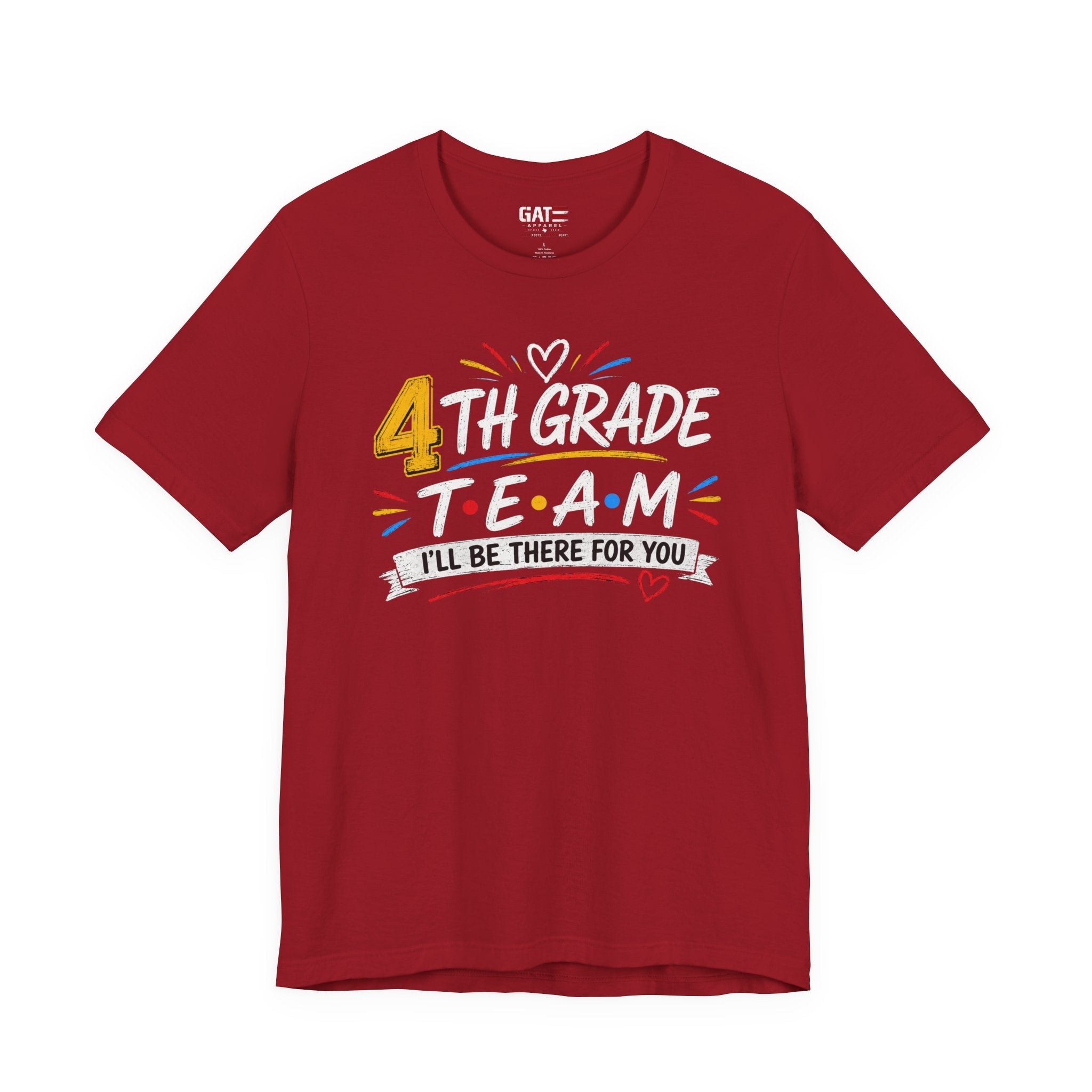 4th Grade Team Tee, Teacher Squad Shirt, Color Dot Inspired Teacher Shirt, Grade Level Team Gift, School Staff Apparel, Friends Theme