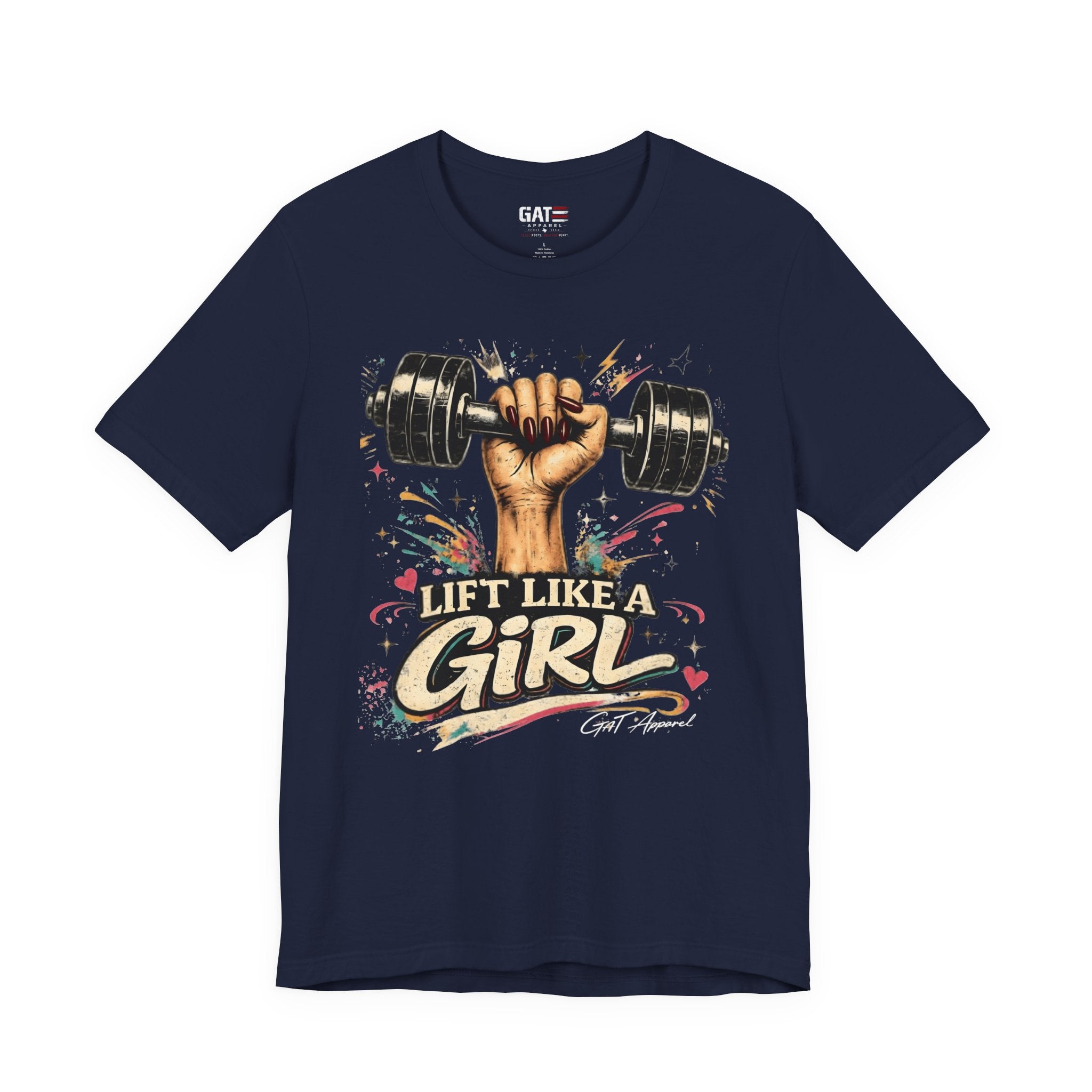Lift Like A Girl Shirt, Women's Gym Shirt, Weightlifting Tee, Cute Fitness Shirt, Workout Gift for Women