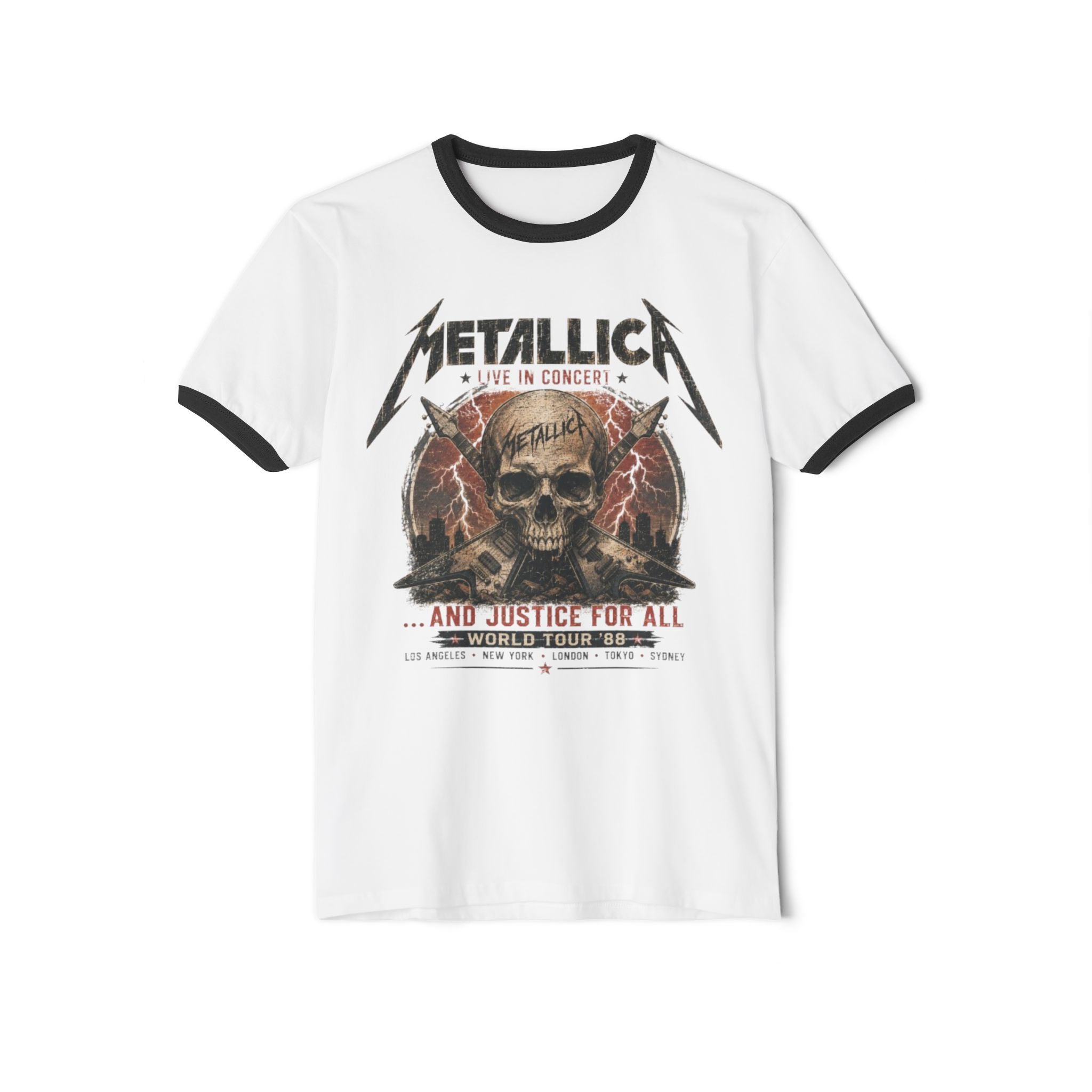 Metallica "And Justice for All" Skull Ringer T-Shirt