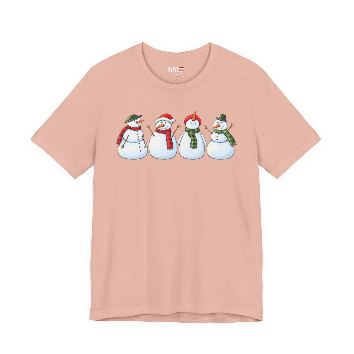 Snowman Winter Graphic T-Shirt - product mockup view 6