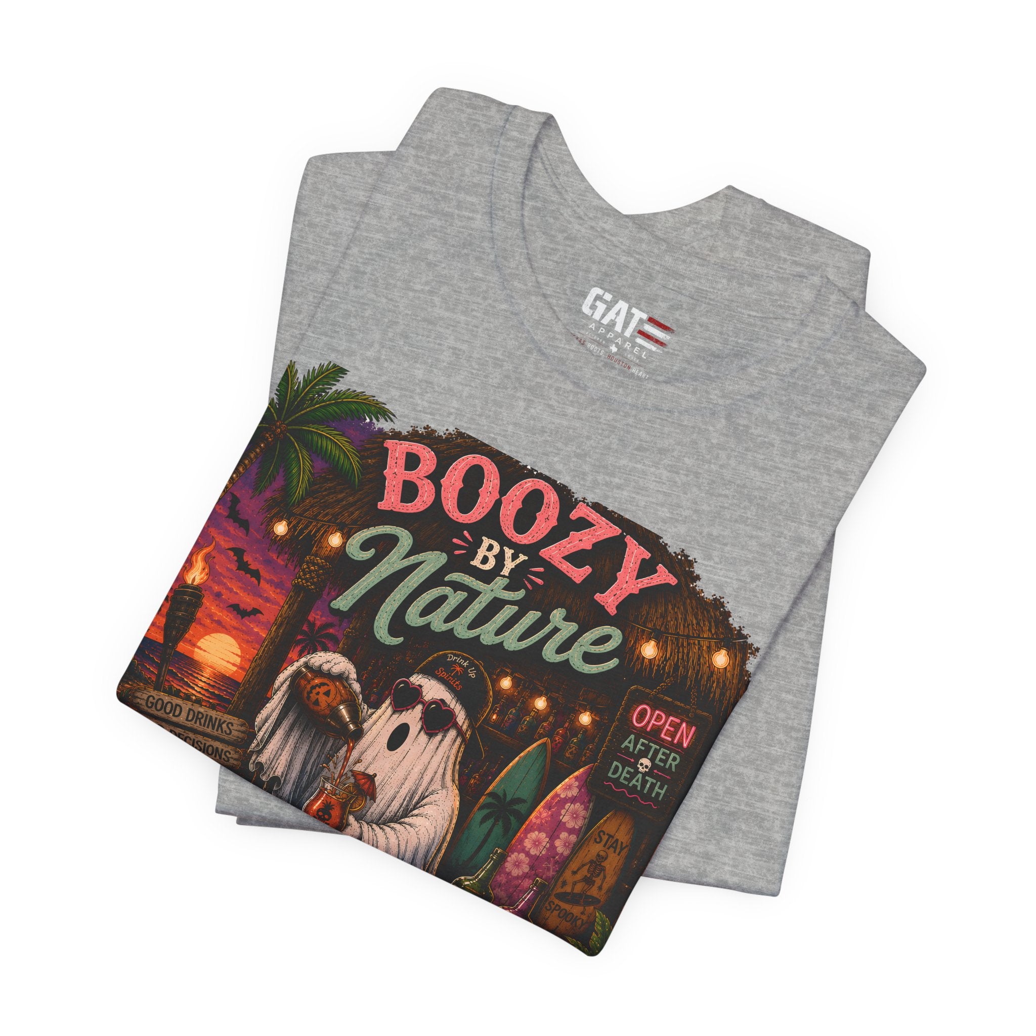 Summerween Shirt, Spooky Beach Shirt, Ghost Beach Tee, Halloween Beach Shirt, Coastal Halloween Tee, Tropical Ghost Shirt