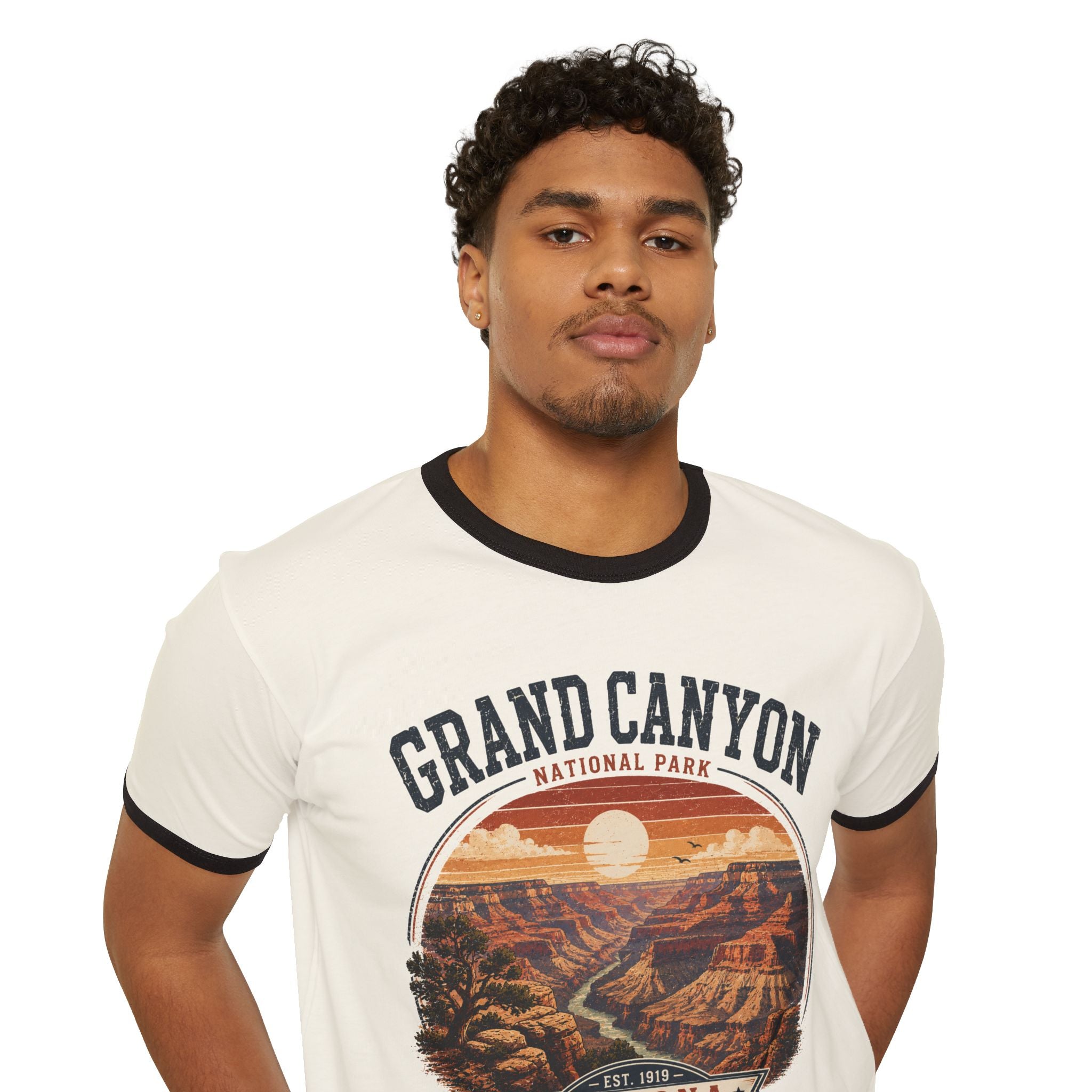 Grand Canyon Ringer T-Shirt — Vintage Arizona Park Tee