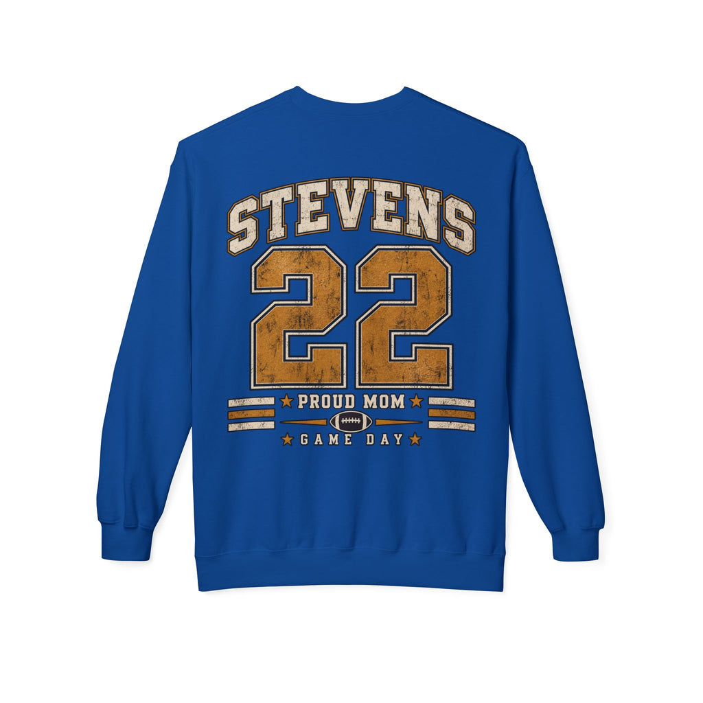 Personalized Football Mom Crewneck Sweatshirt | Custom Player Name & Number