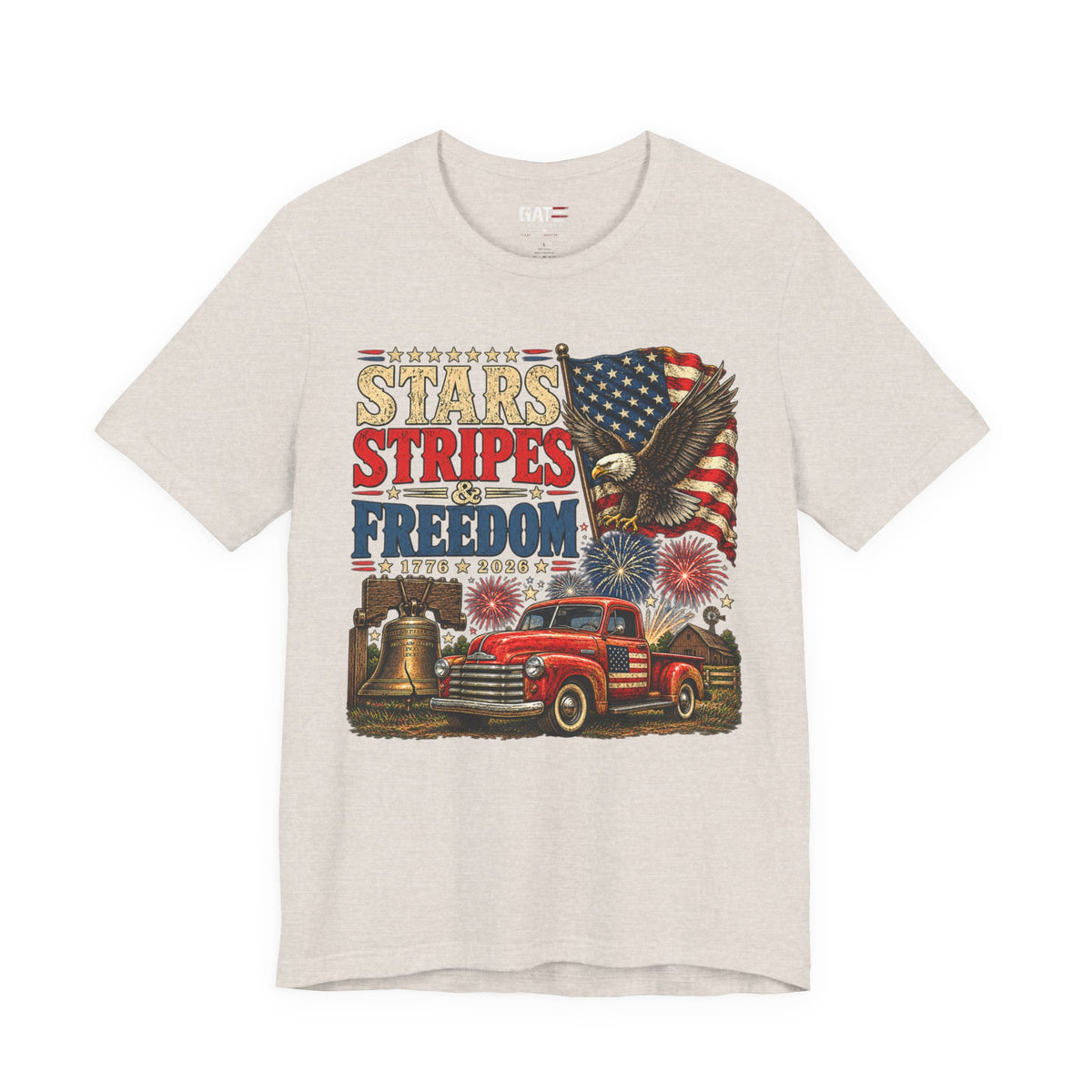 Stars Stripes & Freedom Shirt | Patriotic American Tee