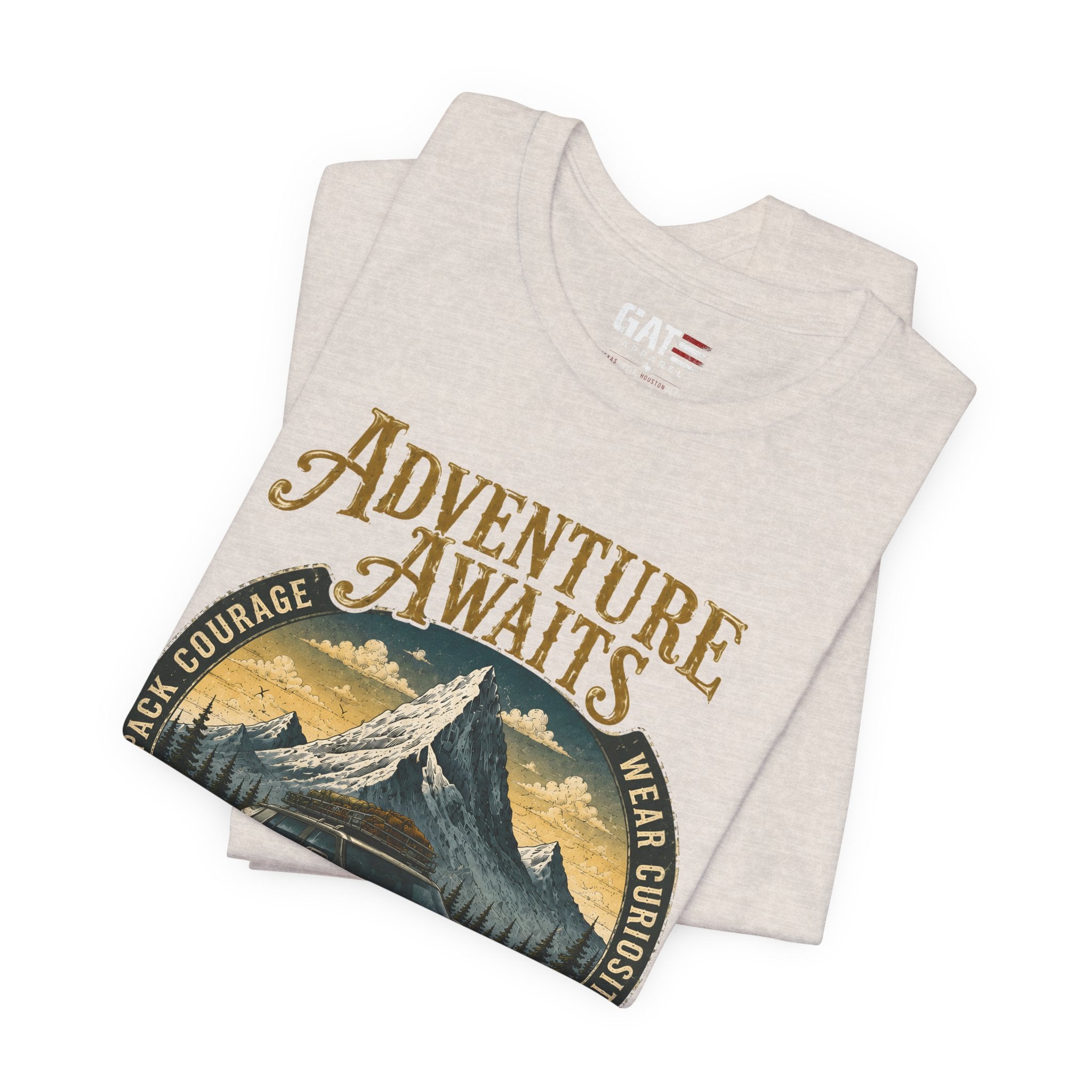 Adventure Awaits Shirt, Rivian Camping, Mountain Adventure Tee, Overlanding Shirt, Off Road SUV Graphic Tee, Outdoor, Nature Lover Shirt